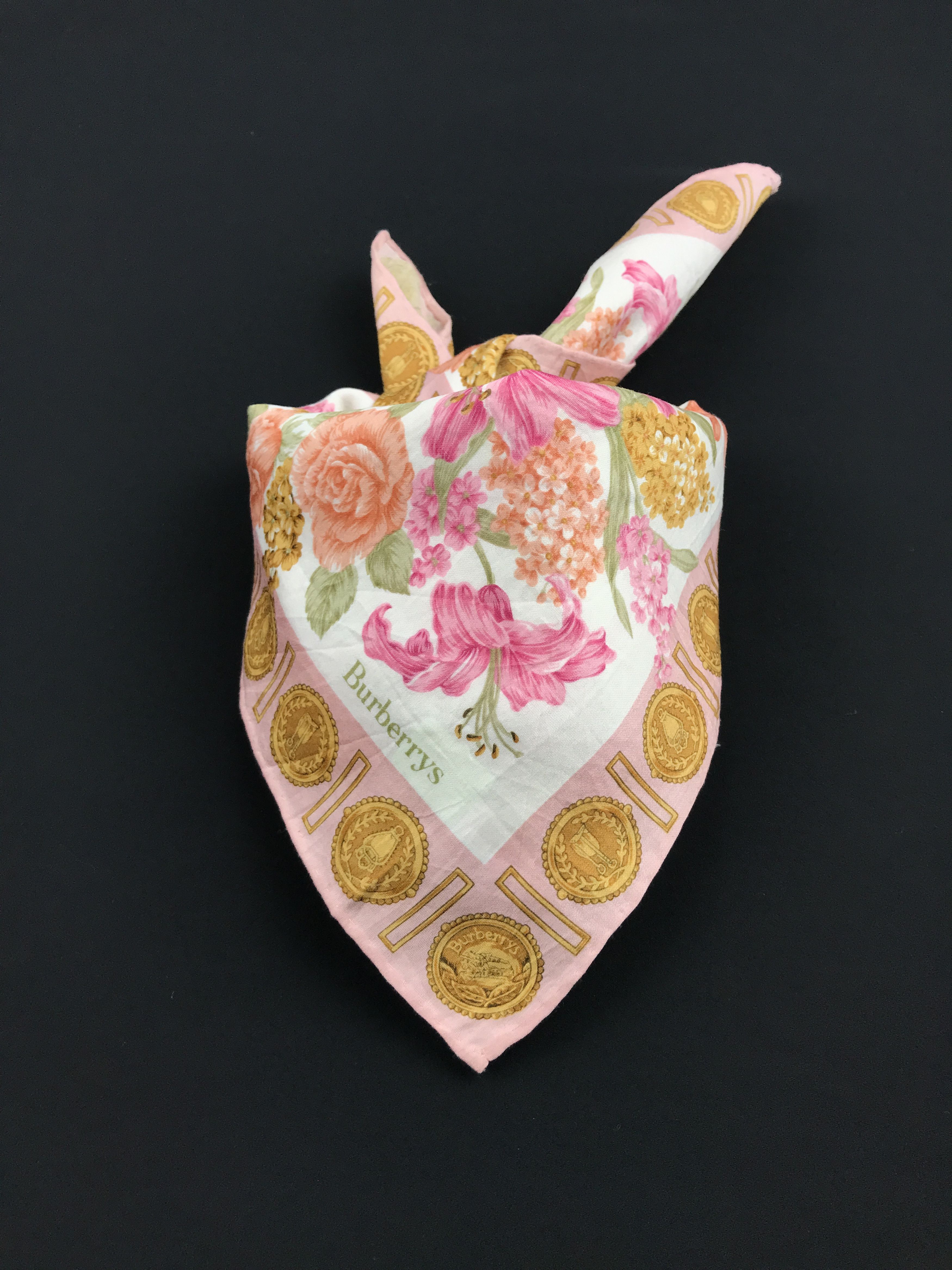 Burberry × Vintage Vintage Burberry Bandana Neckerchief Handkerchief Size ONE SIZE - 4 Thumbnail
