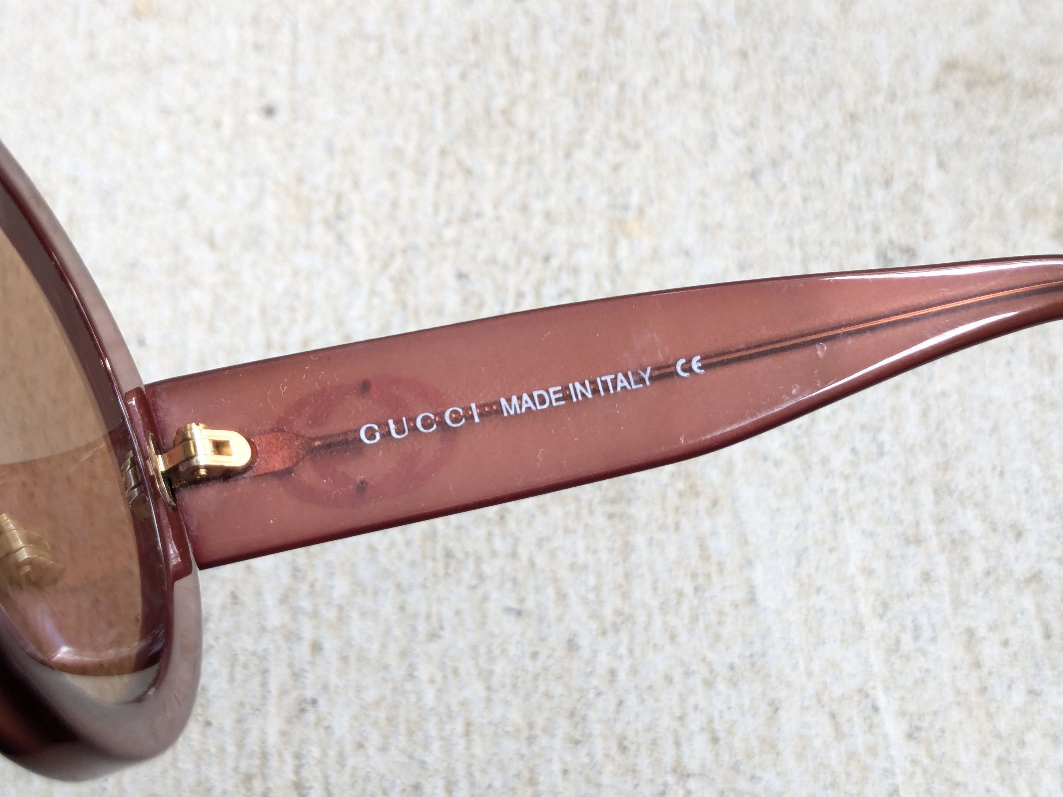 Gucci Gucci Sunglasses GG2410/S Pink Brown Round Womens Size ONE SIZE - 7 Thumbnail