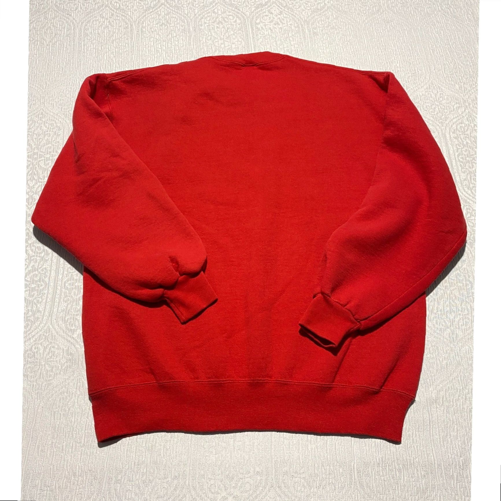 Russell Athletic VINTAGE Russell Athletic Sweatshirt Mens XL Red Mustangs 90s USA Crewneck Graphic Print Pullover Long Sleeve Size US XL / EU 56 / 4 - 4 Thumbnail