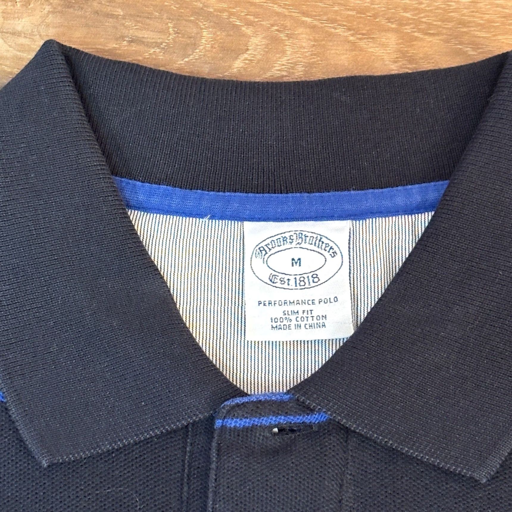 Brooks Brothers Brooks Brothers Polo Shirt Mens M Long Sleeve Slim Blue Black Stripe Performance Polo Casual Workwear Golf Tennis Walking Size US M / EU 48-50 / 2 - 3 Thumbnail