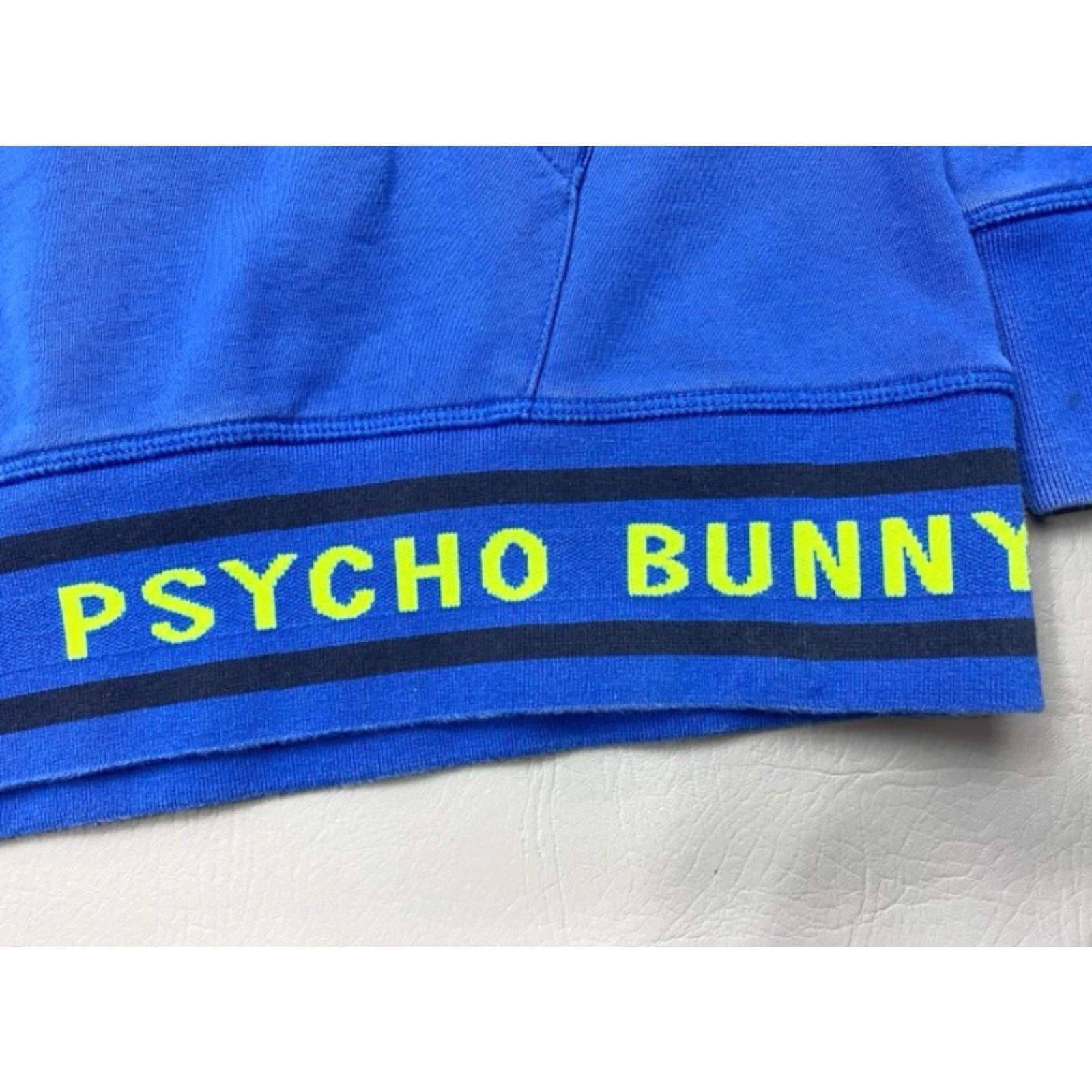 Psycho Bunny Psycho Bunny Hoodie Mens 2XL Royal Blue Chartreuse Green Words Embroidered 8227 Size US XXL / EU 58 / 5 - 6 Thumbnail