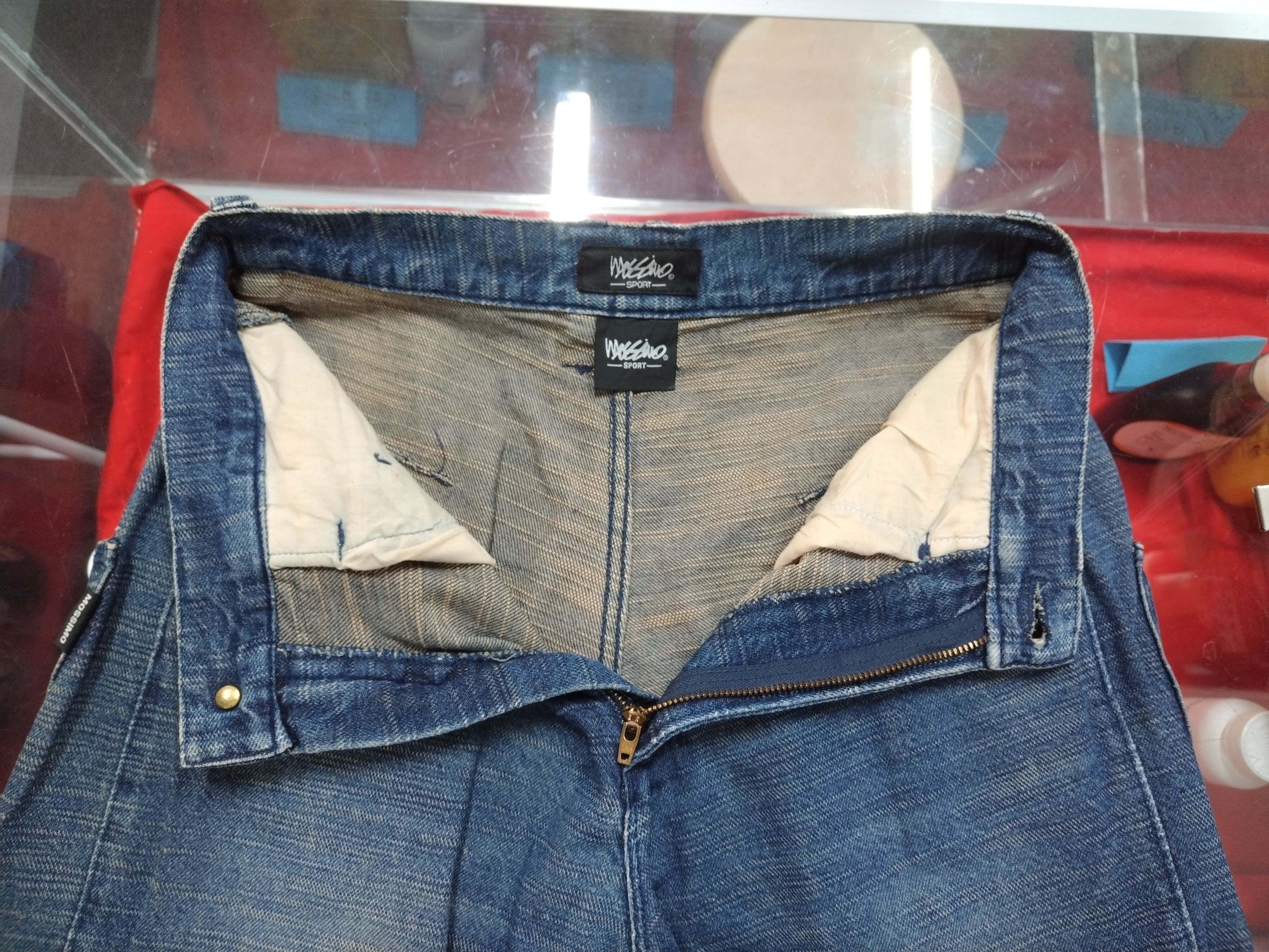 Mossimo Baggy vtg Mossimo Sport Jeans nice design straight cut loose Size 27" / US 4 / IT 40 - 12 Thumbnail