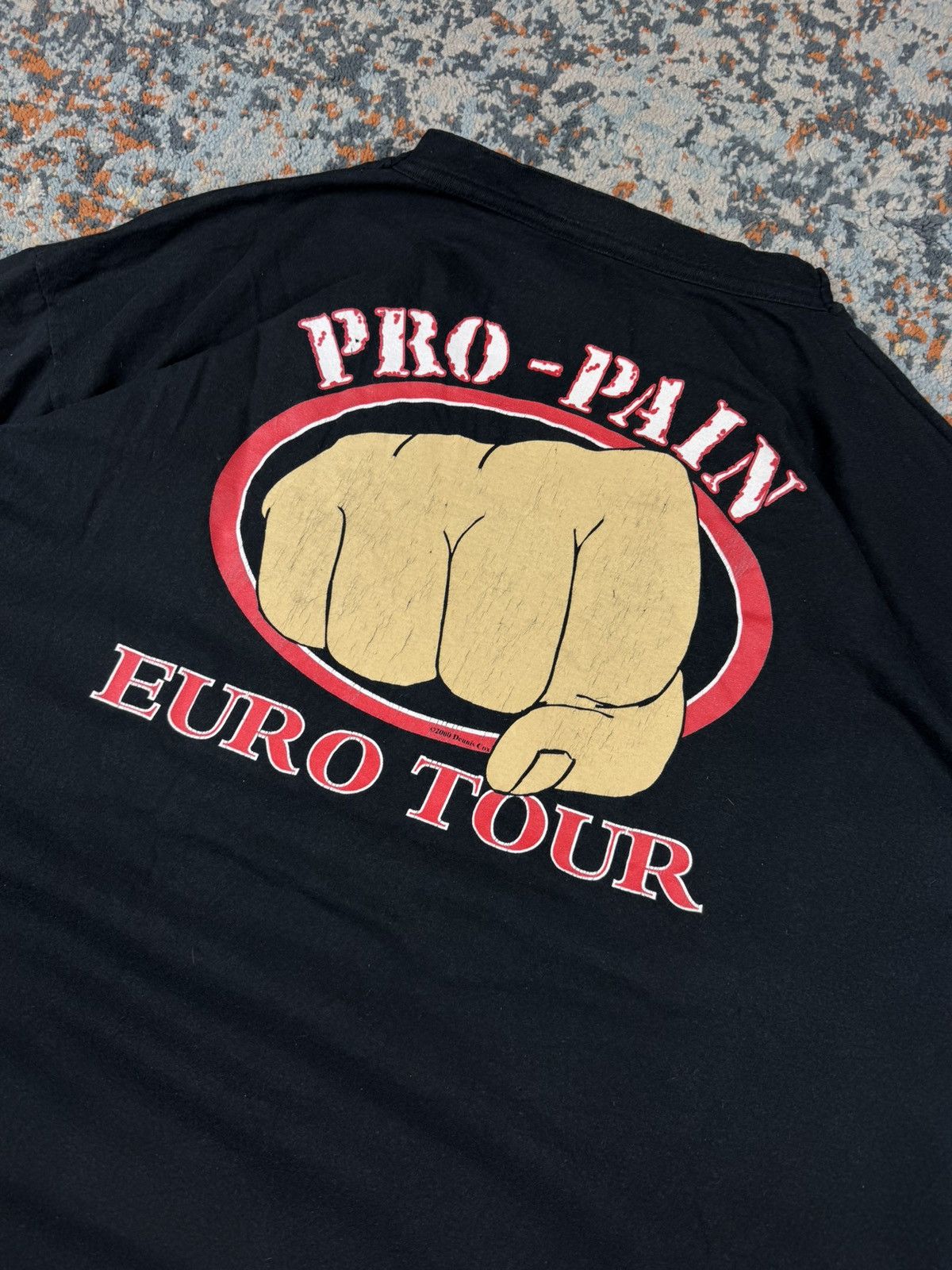 Band Tees Vintage 90s Pro-Pain round 6 euro tour graphic band tee Size US XL / EU 56 / 4 - 6 Thumbnail