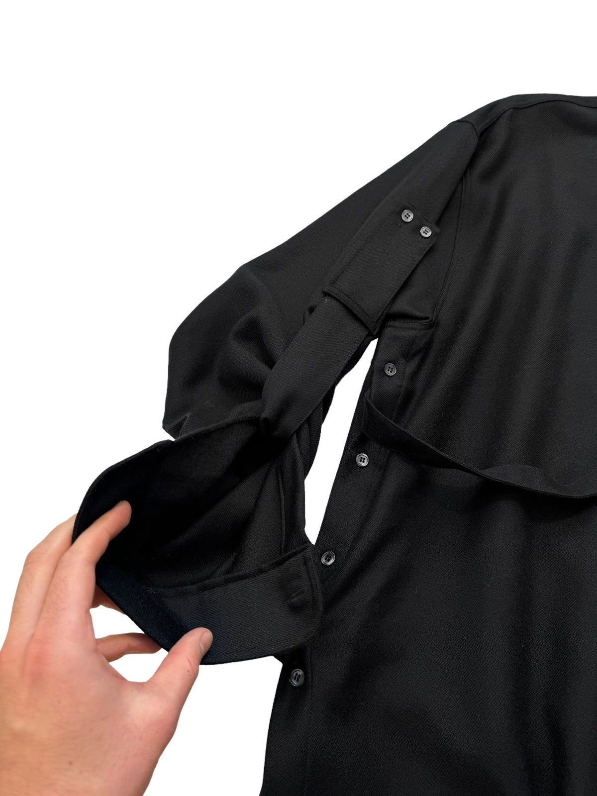 Raf Simons AW03 “Closer” Wool Bondage Strap Shirt Size US M / EU 48-50 / 2 - 4 Thumbnail
