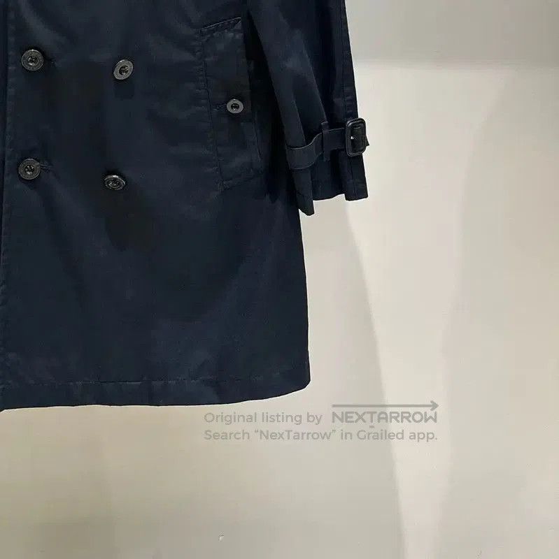 Burberry Burberry Long Black Cotton Double-Breasted Trench Coat. Size L / US 10 / IT 46 - 4 Thumbnail