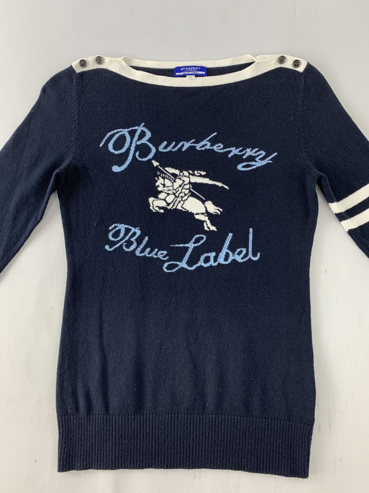 Burberry Burberry Blue Label Big Logo Knitwear Sweater Stretchable Size XS / US 0-2 / IT 36-38 - 3 Thumbnail