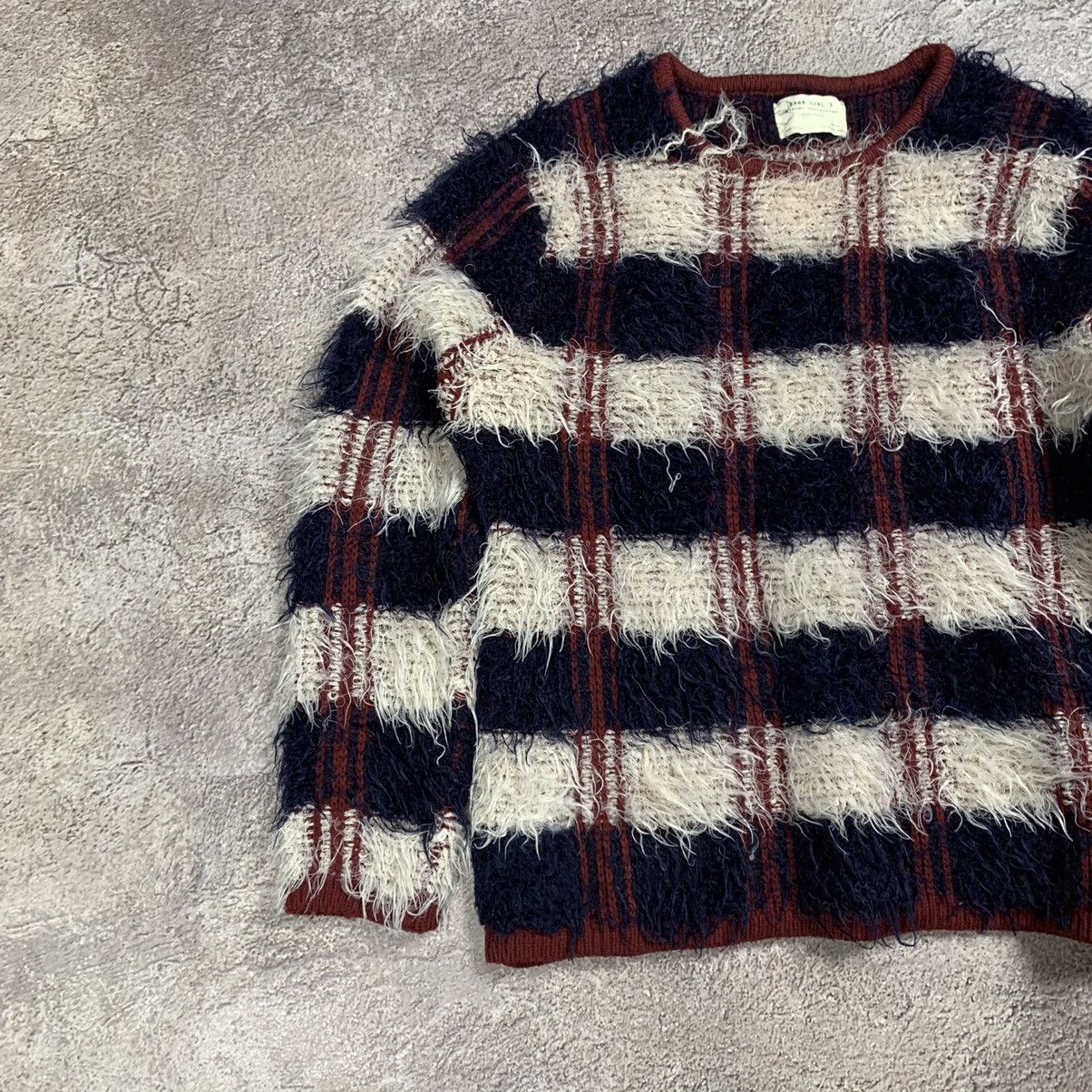 Vintage Vintage Y2K Mohair Striped Knit Sweater Grunge 90s Worn In S Size S / US 4 / IT 40 - 2 Thumbnail