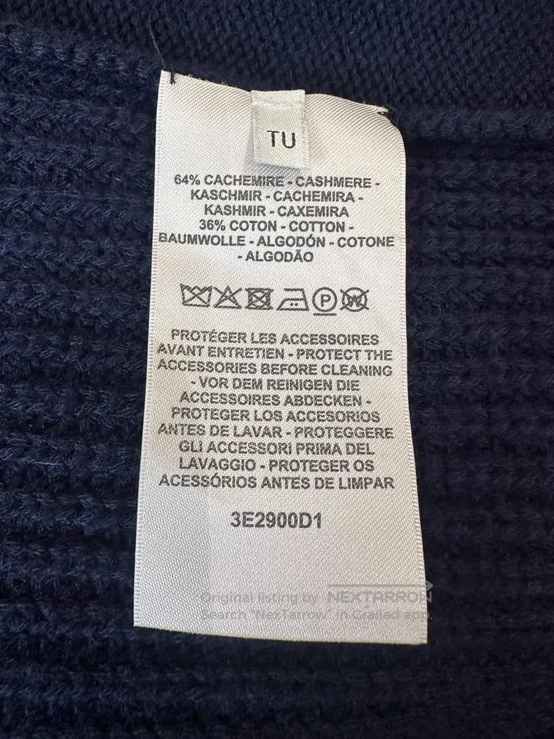 Hermes Hermes size TU Cashmere Cloak Knit Top in Dark Blue Size M / US 6-8 / IT 42-44 - 7 Thumbnail