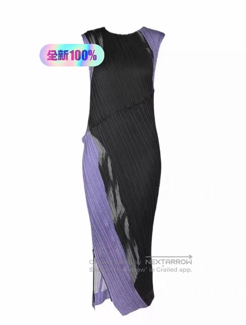 Issey Miyake Issey Miyake Ink Wash Diagonal Ruched Dress Size M / US 6-8 / IT 42-44 - 5 Thumbnail