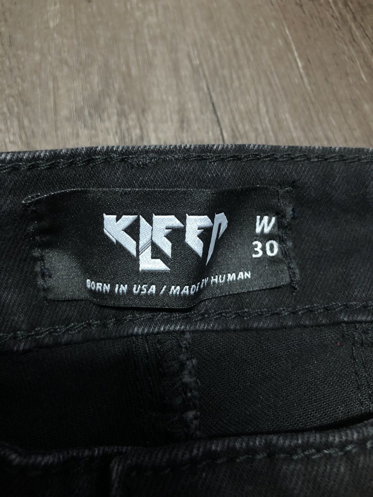 Designer Denim Distillation by Kleep Black Tye Dye Size US 29 - 8 Thumbnail