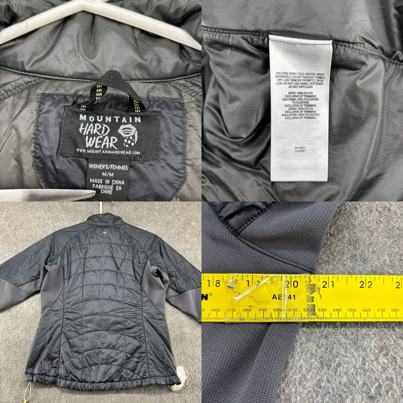 Mountain Hardwear VINTAGE Mountain Hardwear Jacket Womens M Black Puffer Full Zip Quilted Windbreaker Size M / US 6-8 / IT 42-44 - 9 Thumbnail