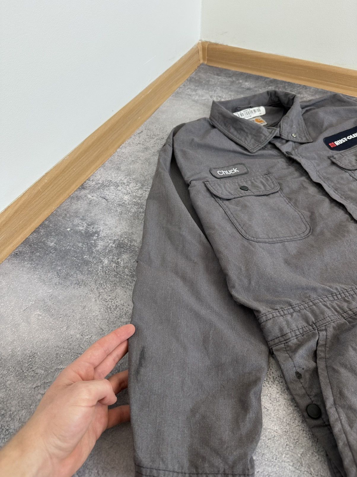 Carhartt Vintage Carhartt USA Flame Resistant Utility Work Overall Size US 36 / EU 52 - 13 Thumbnail