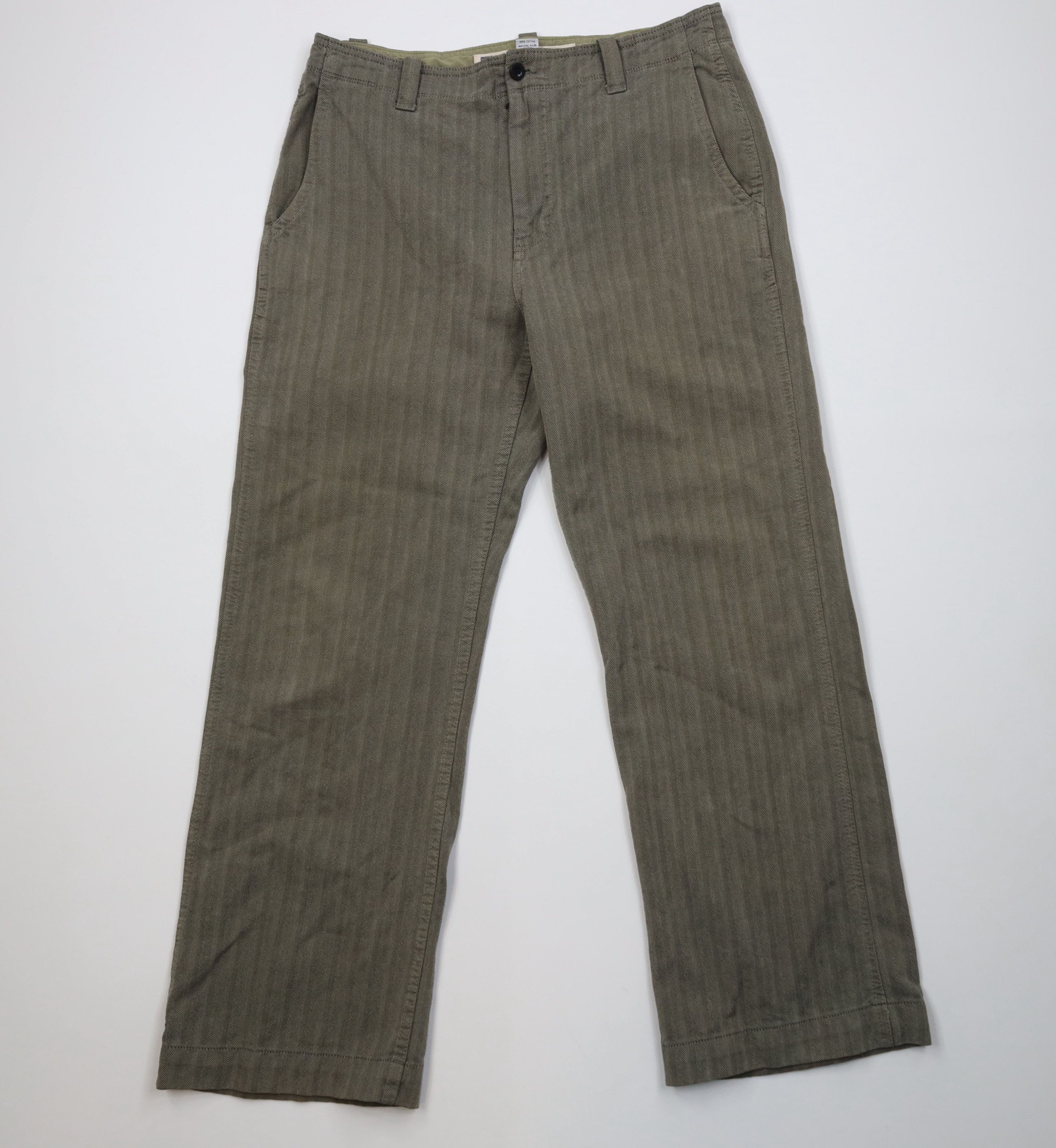 Gap Vintage Y2K Gap Twill Boot Fit Wide Leg Pants Green Size US 34 / EU 50 - 1 Thumbnail