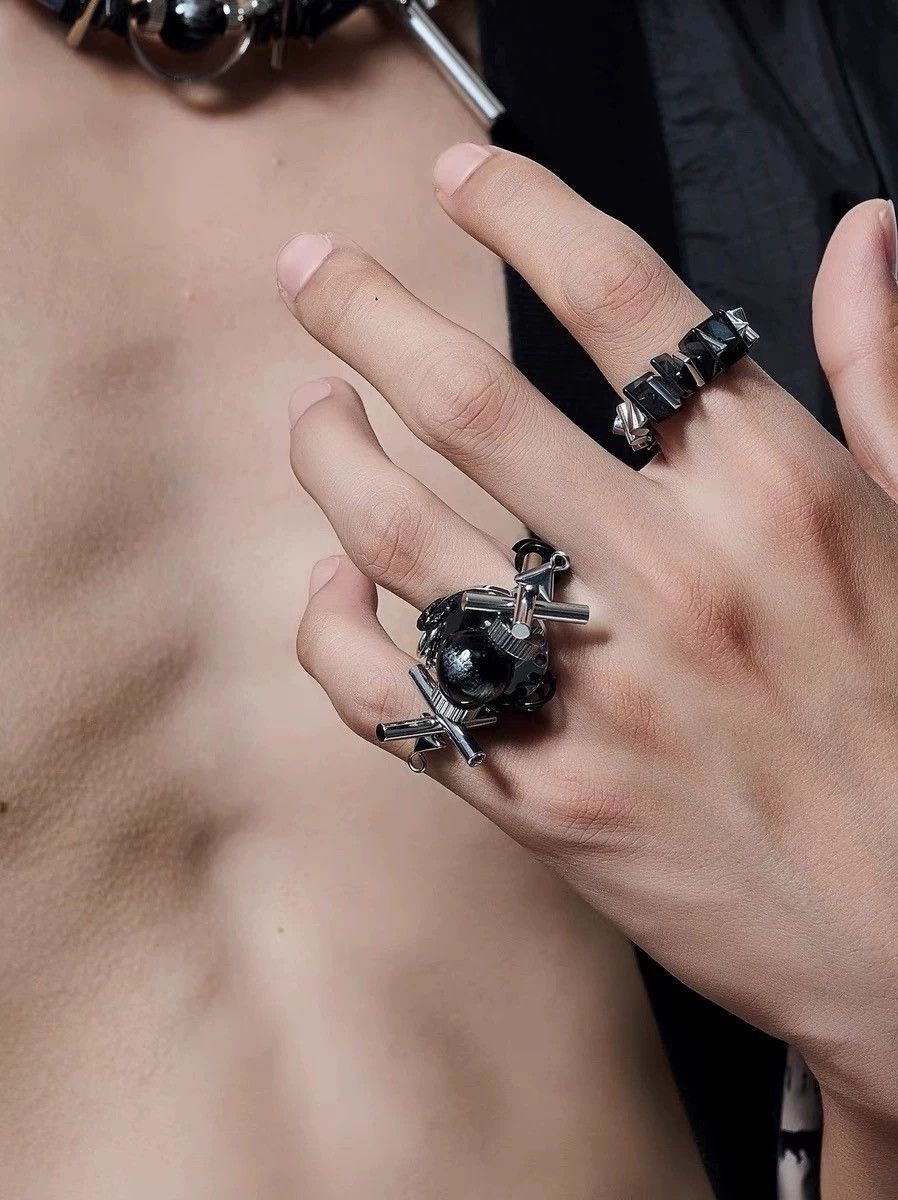 Japanese Brand × Vintage Retro punk ring Size ONE SIZE - 1 Thumbnail