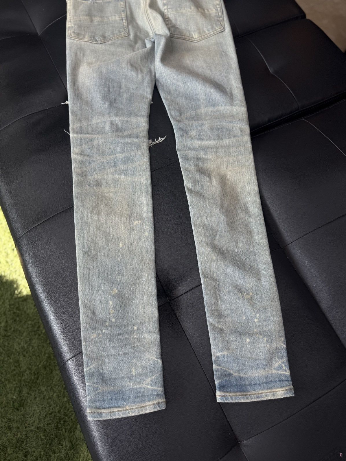 Amiri Amiri Blue Jeans Cheetah Patch Rare Size 30 Flawless 🧼 Size US 30 / EU 46 - 19 Thumbnail