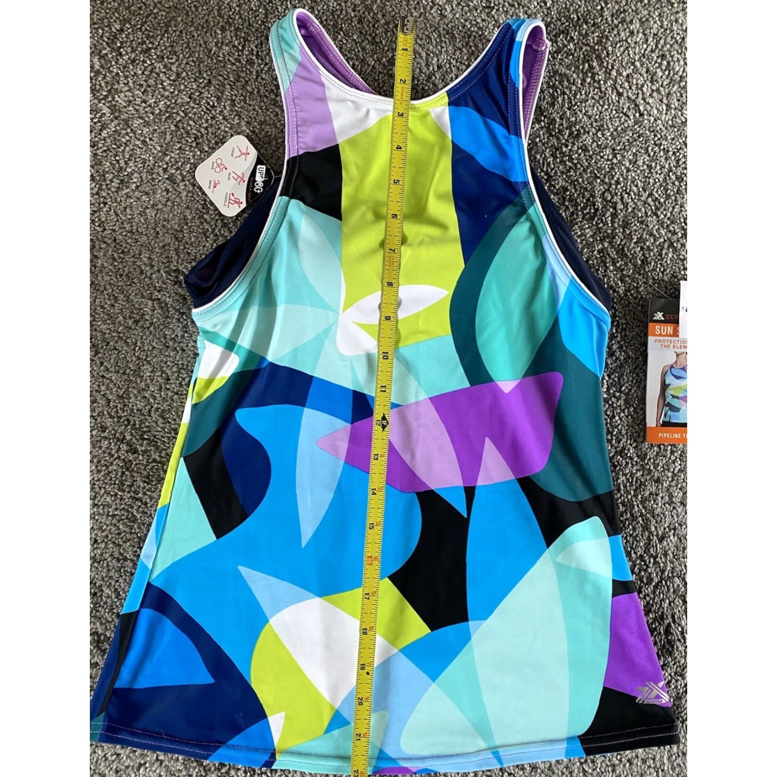 ZeroXposur NWT ZeroXposur Tankini Shirt Women’s XS Multicolor Beach Colorful Sports Sun Smart Pipeline Tankini Shirt Womens XS (6) MSRP 2 Size XS / US 0-2 / IT 36-38 - 7 Thumbnail