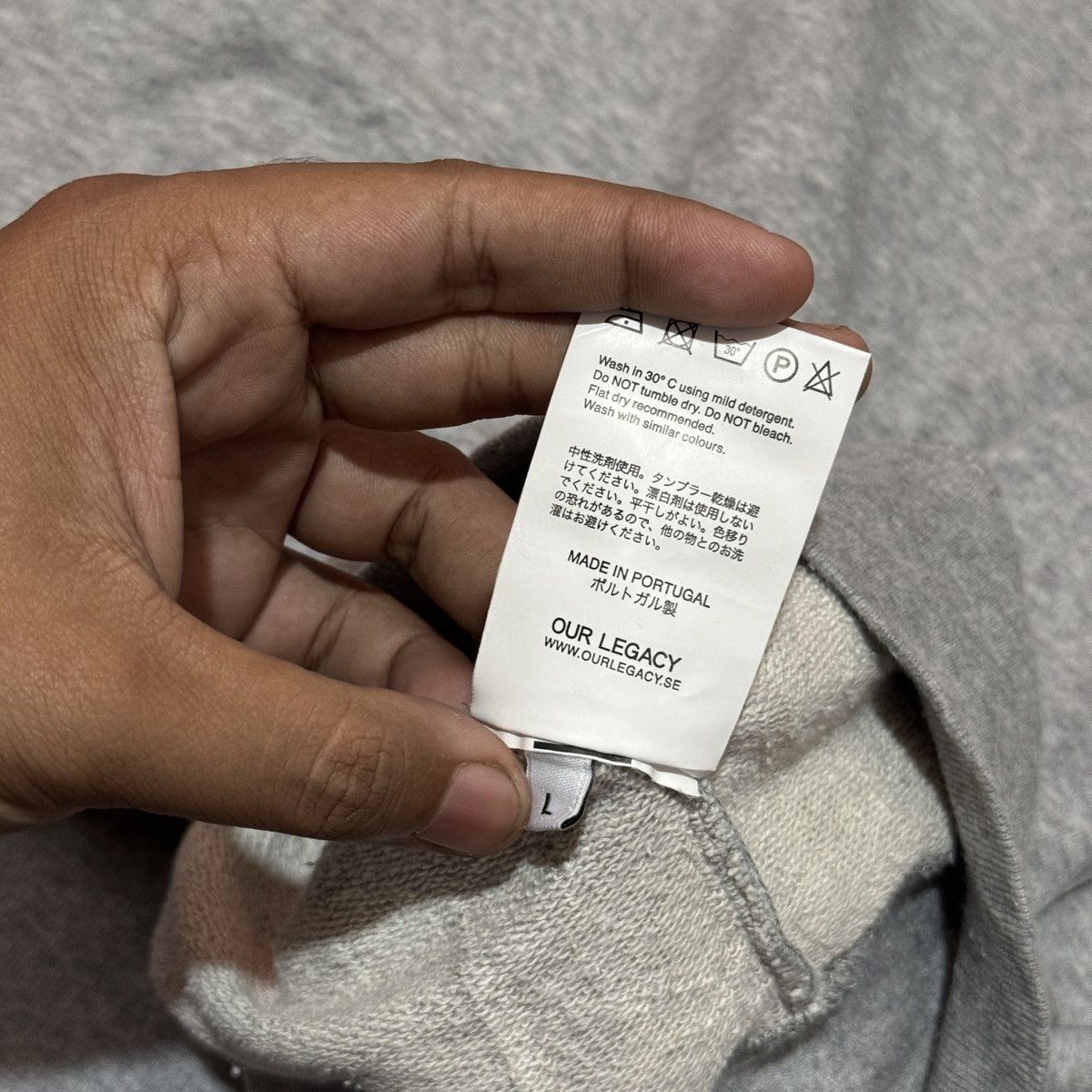Our Legacy Our Legacy Grey Melange Sweatshirt Size US M / EU 48-50 / 2 - 5 Thumbnail
