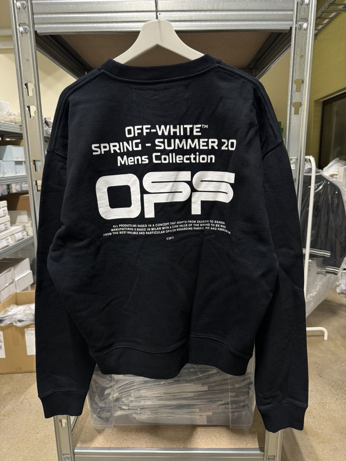 Off-White Off-White Logo Sweatshirt NEW 750$ Size US M / EU 48-50 / 2 - 1 Thumbnail