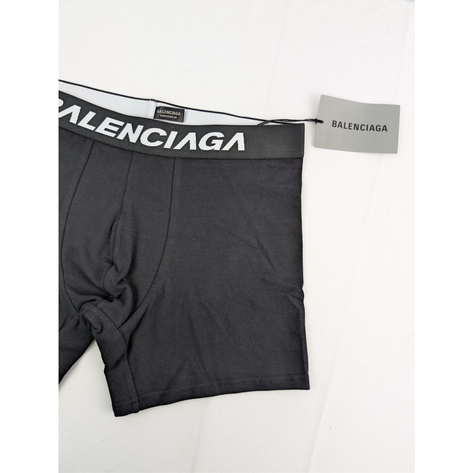 Balenciaga o1rshd1 Size: S / Underwear Racer Boxer Brief Short in Black Size US 30 / EU 46 - 3 Thumbnail