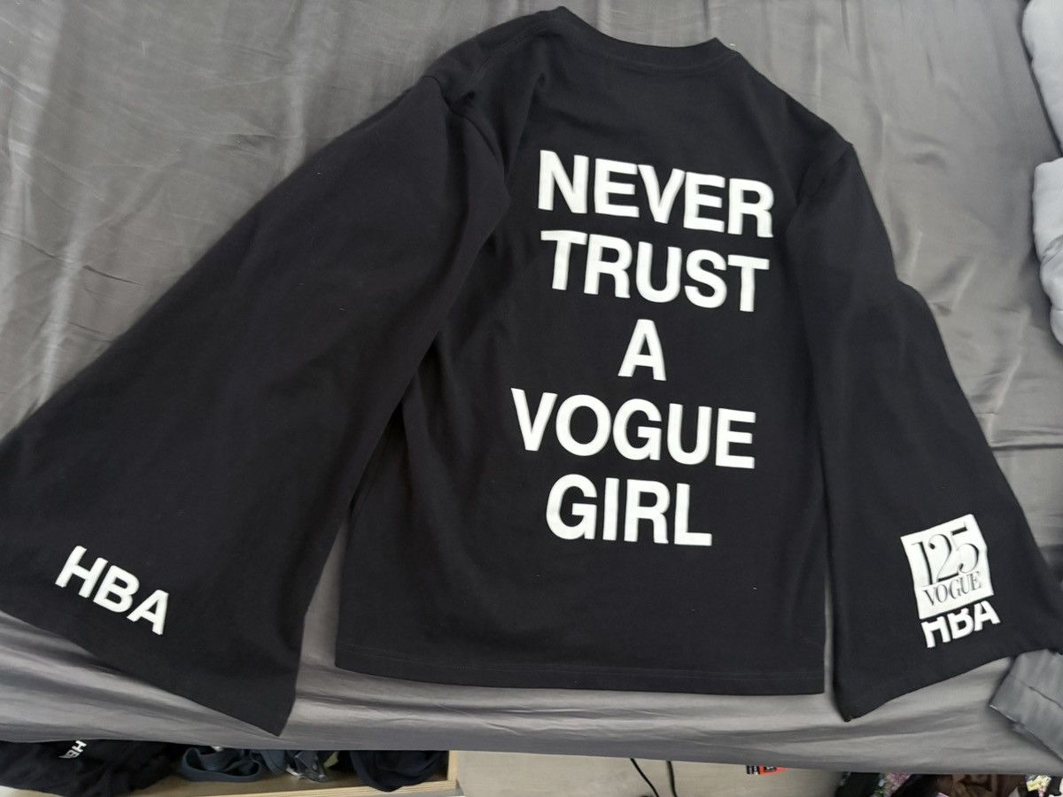 HBA x Vogue never trust a vogue girl longsleeve