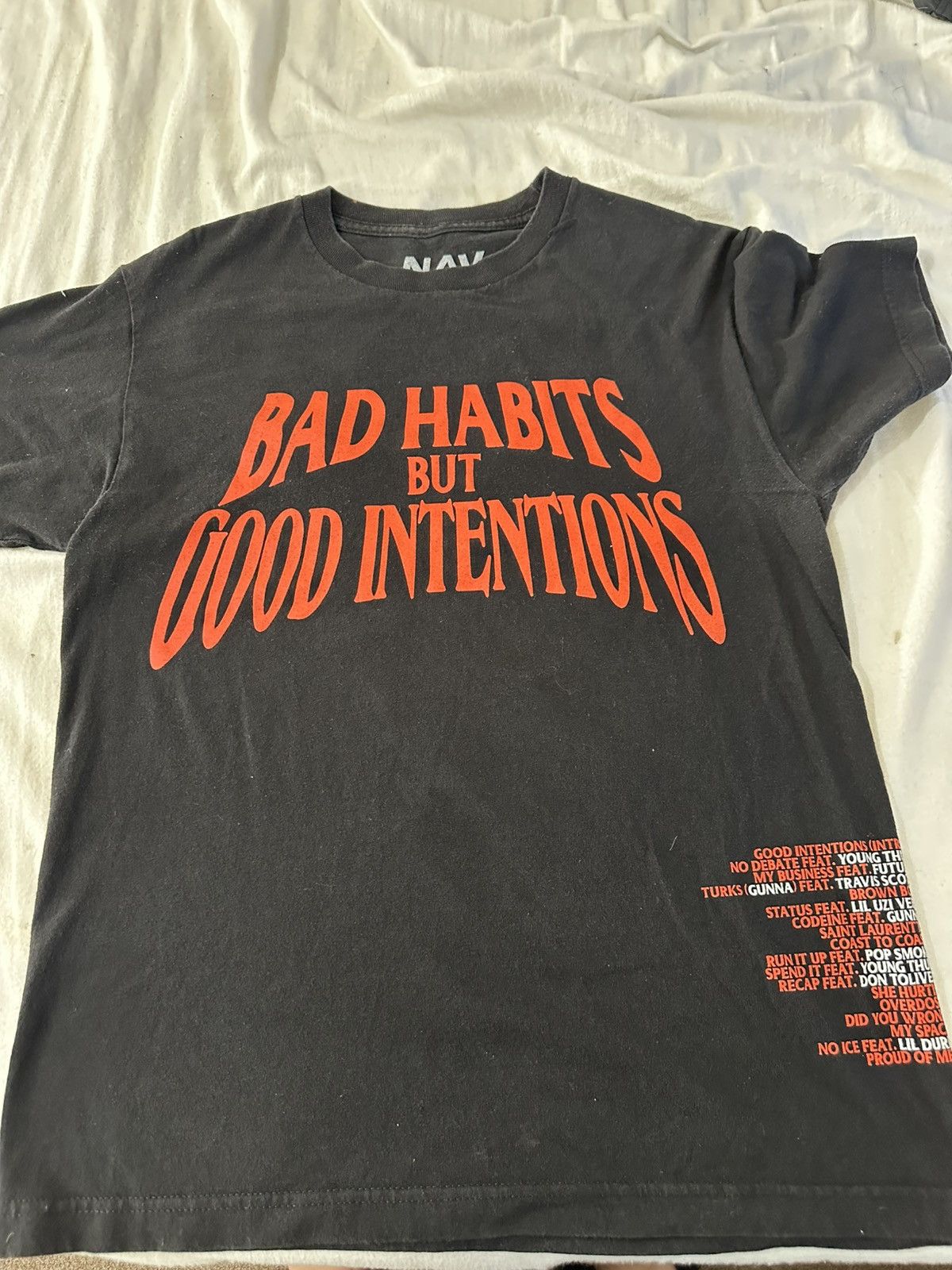 Vlone x NAV "Bad Habits but Good Intentions" T-shirt