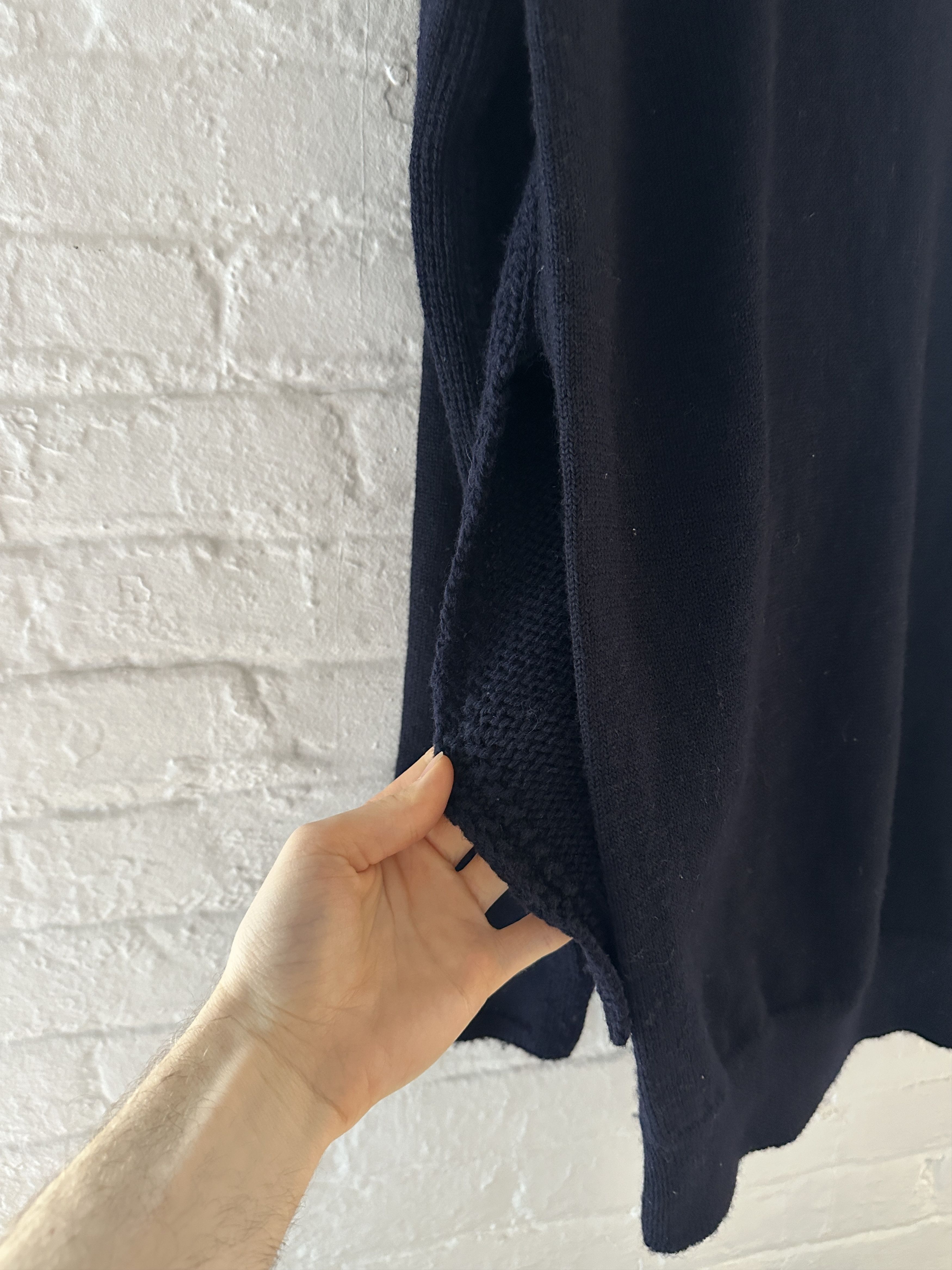 Comme des Garcons Comme des Garcons SHIRT Wool Paneled Knit Sweater Size US XL / EU 56 / 4 - 5 Thumbnail