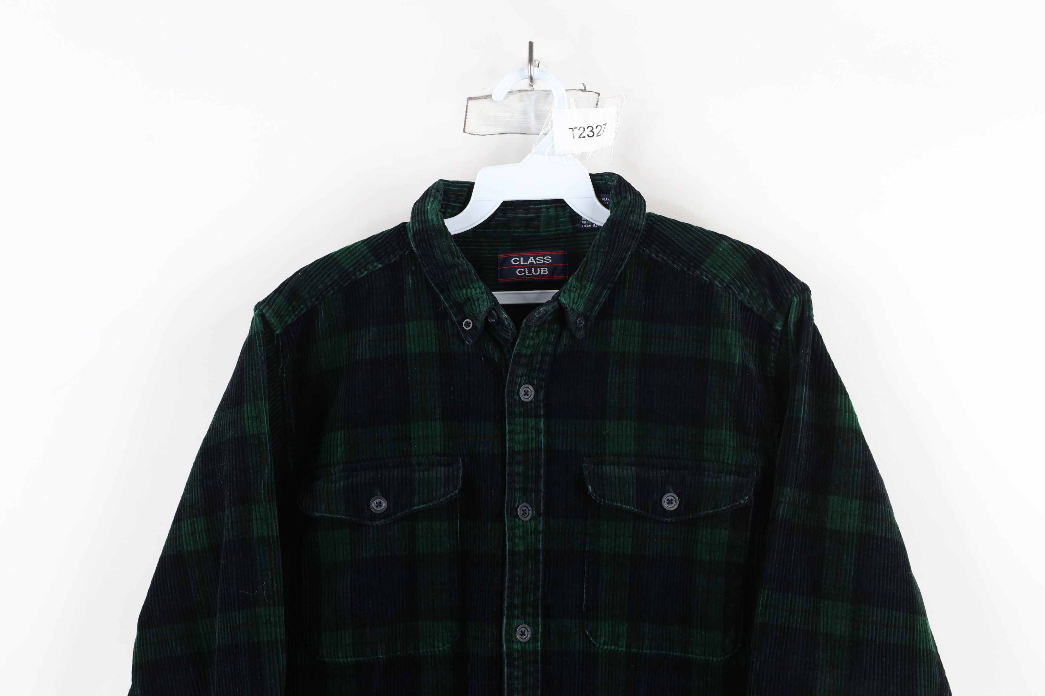 Vintage Vintage 90s Streetwear Heavyweight Button Shirt Plaid Size US L / EU 52-54 / 3 - 2 Thumbnail