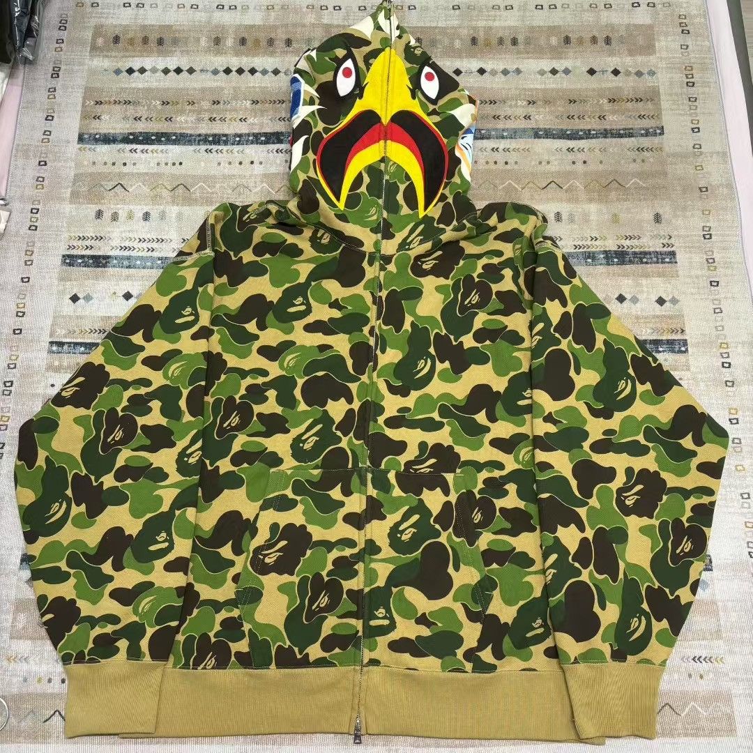 BPAE READYMADE CAMO SHARK FULL ZIP HOODIE