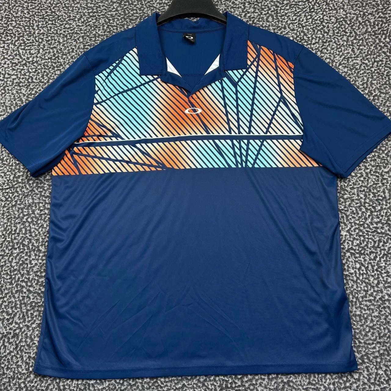 Oakley Oakley Golf Polo Shirt Men Blue Performance Collared 2XL Size US XXL / EU 58 / 5 - 1 Thumbnail