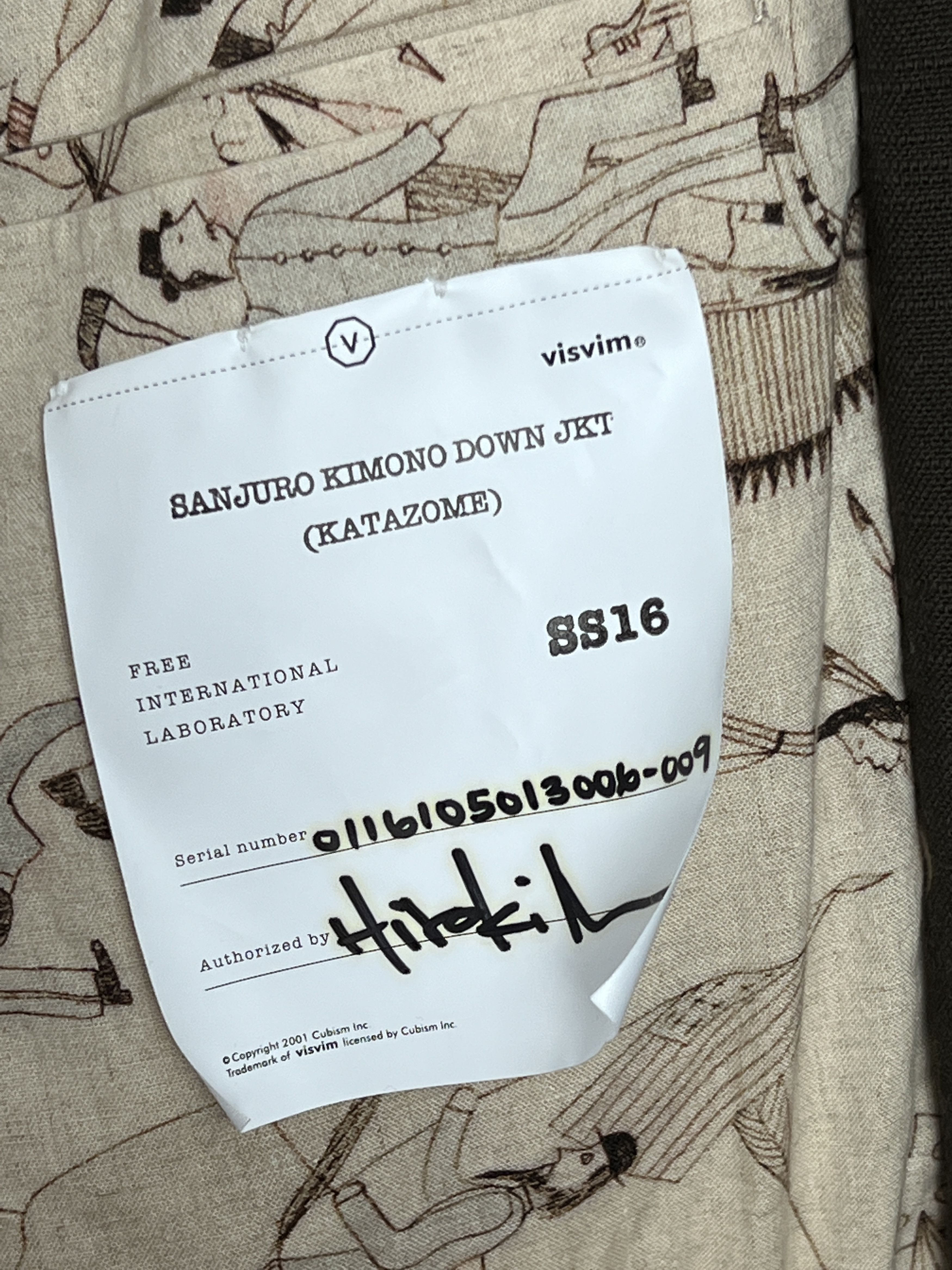 Visvim RARE 1 of 1 Sanjuro Kimono Printed Down Jacket Size US M / EU 48-50 / 2 - 8 Thumbnail