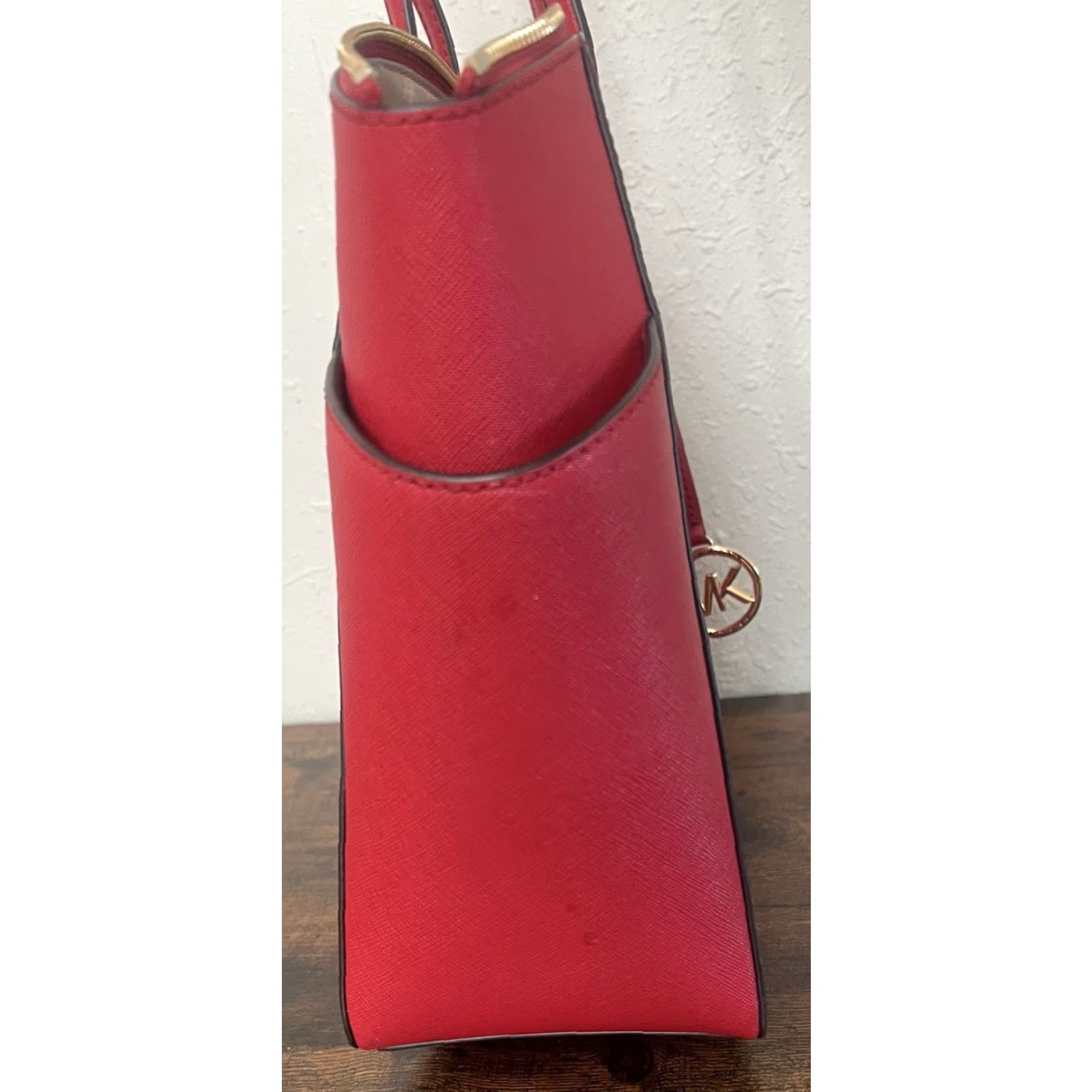 Michael Kors VINTAGE Michael Kors Marilyn Medium Saffiano Leather Tote Woman Red Bag Size ONE SIZE - 6 Thumbnail