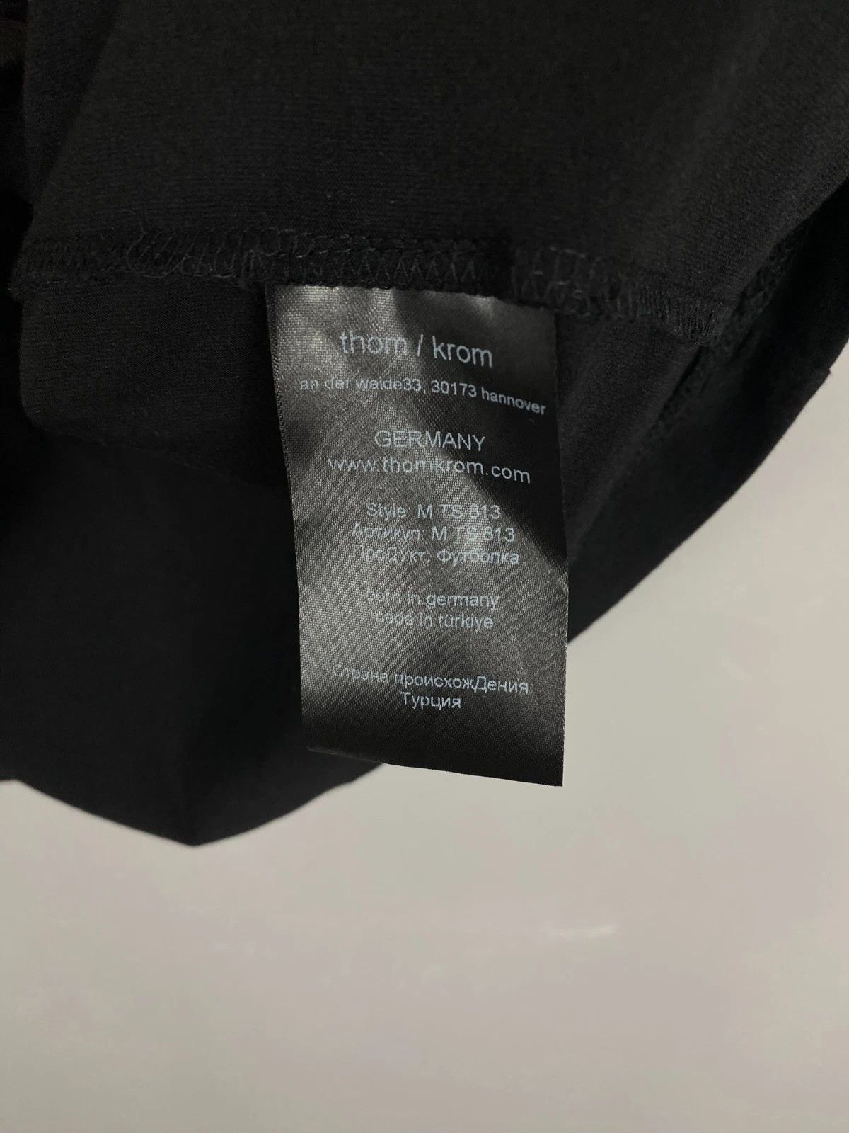 Thom Krom Thom Krom Black Oversized T-Shirt – Size L – Avant-Garde Size US L / EU 52-54 / 3 - 4 Thumbnail