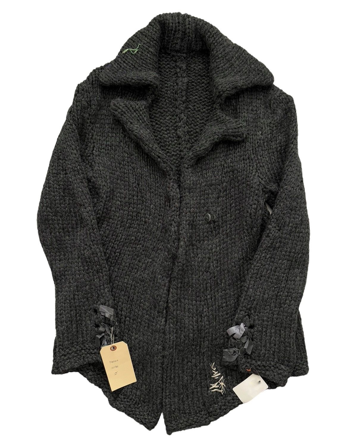 Greg Lauren 2012 OG “The Chunky Loner” Knitter Jacket (Cashmere Alpaca) Size US XS / EU 42 / 0 - 1 Thumbnail