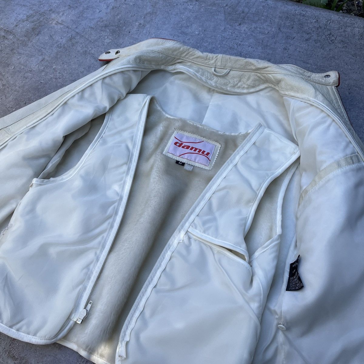 Alpinestars Vintage Damu Leather Genuine Jacket Moto NASCAR Y2k Hype Size M / US 6-8 / IT 42-44 - 12 Thumbnail