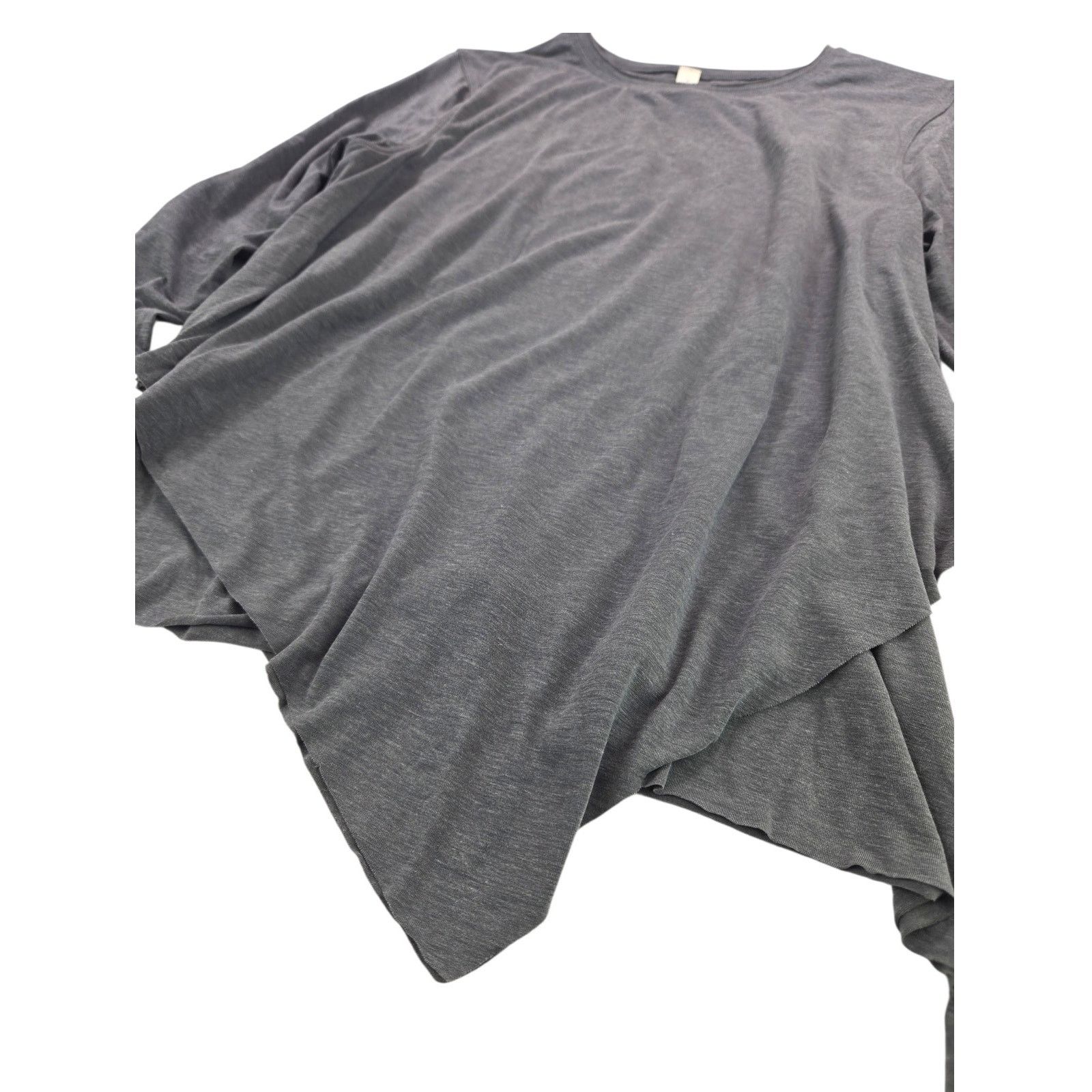 Lululemon Lululemon | Grey Assymetrical Hem Long Sleeve Shirt | Size 4 Size S / US 4 / IT 40 - 2 Thumbnail
