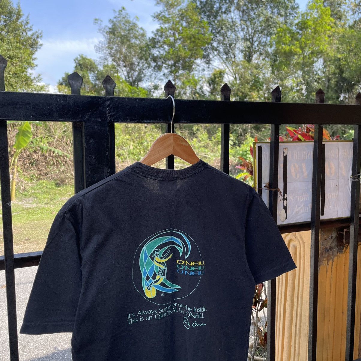 O'Neill 🔥Vintage 90s Oneill Big Logo Surf Skate Tee Size US M / EU 48-50 / 2 - 2 Thumbnail