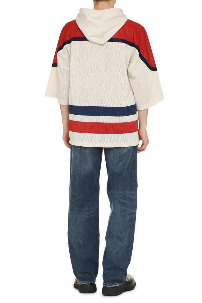 Gucci o1s1wg110225 Mesh Fabric Sweatshirt Hoodie in Multicolor Size US M / EU 48-50 / 2 - 4 Thumbnail