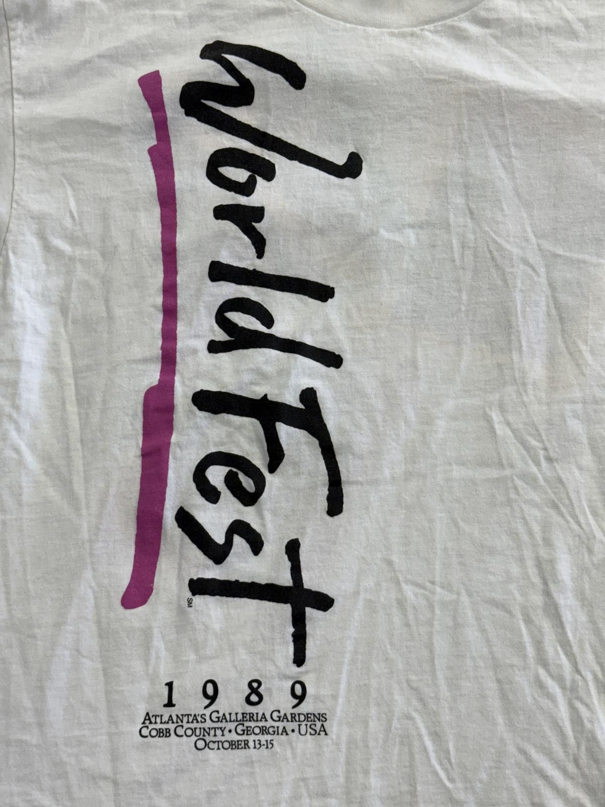 Designer World Fest T-shirt 1989 Atlantas Galleria Gardens Tee XL Size US XL / EU 56 / 4 - 4 Thumbnail