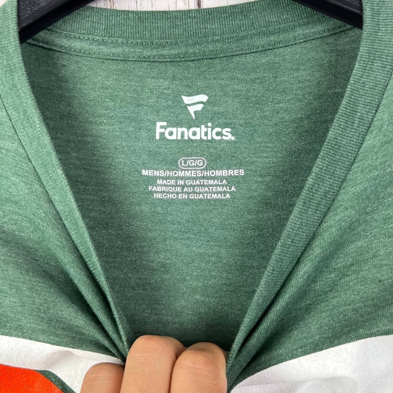 NCAA Miami Hurricanes NCAA Large Fanatics Casual T-Shirt Green Size US L / EU 52-54 / 3 - 4 Thumbnail