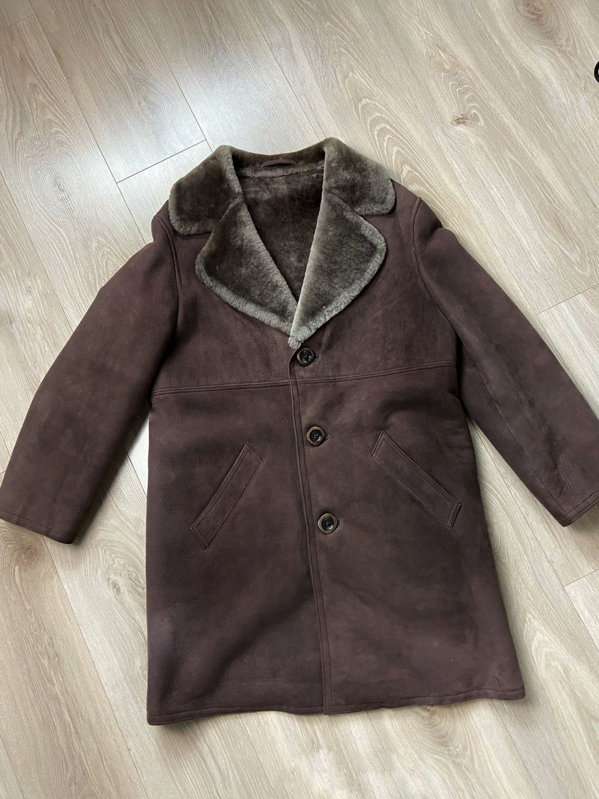 Other Winter jacket sheepskin L/XL leather brown winter long Size L / US 10 / IT 46 - 6 Thumbnail