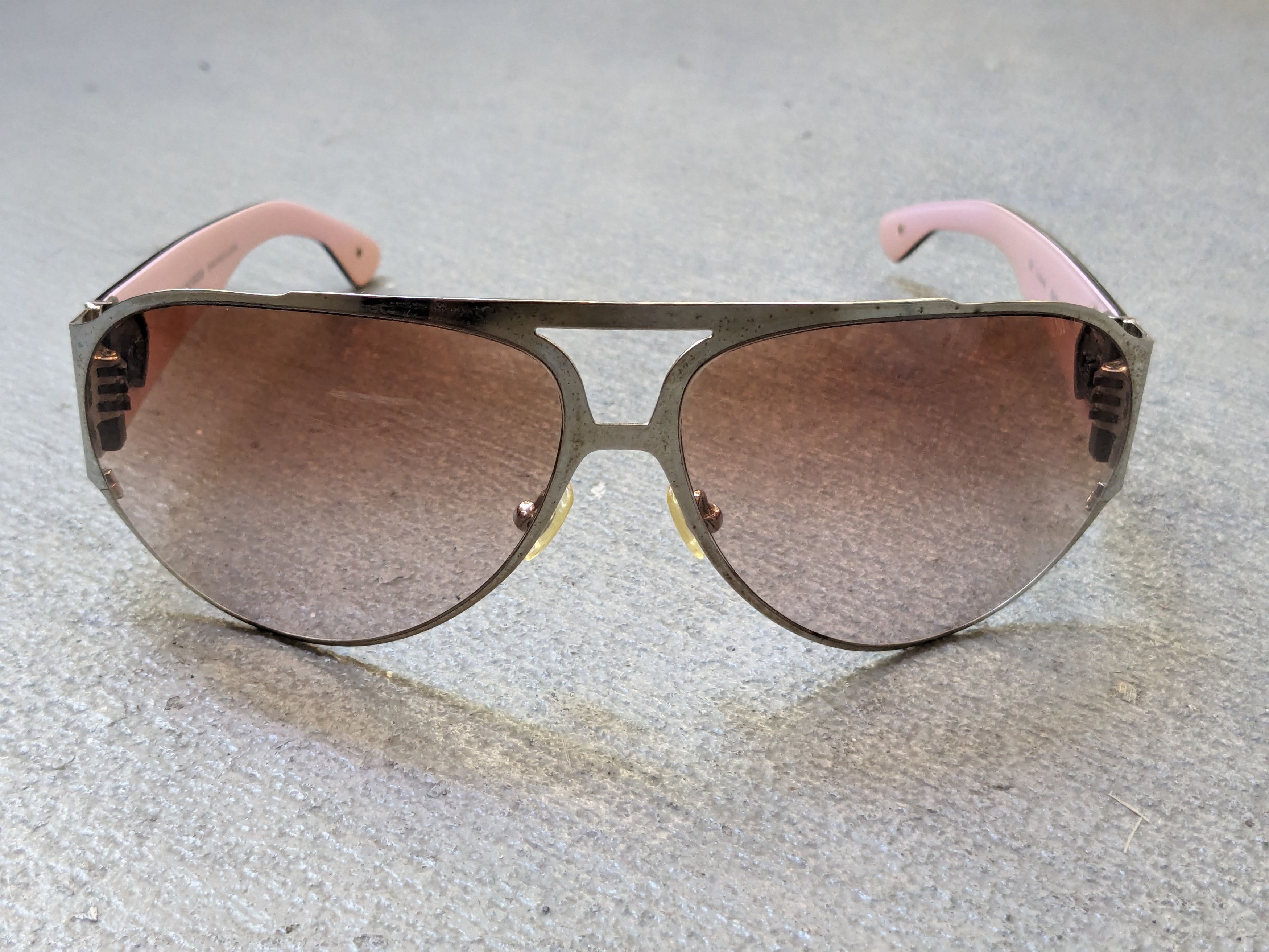 Chrome Hearts Chrome Hearts Backdoor Sunglasses Pink Brown Oval Oversized Size ONE SIZE - 2 Thumbnail