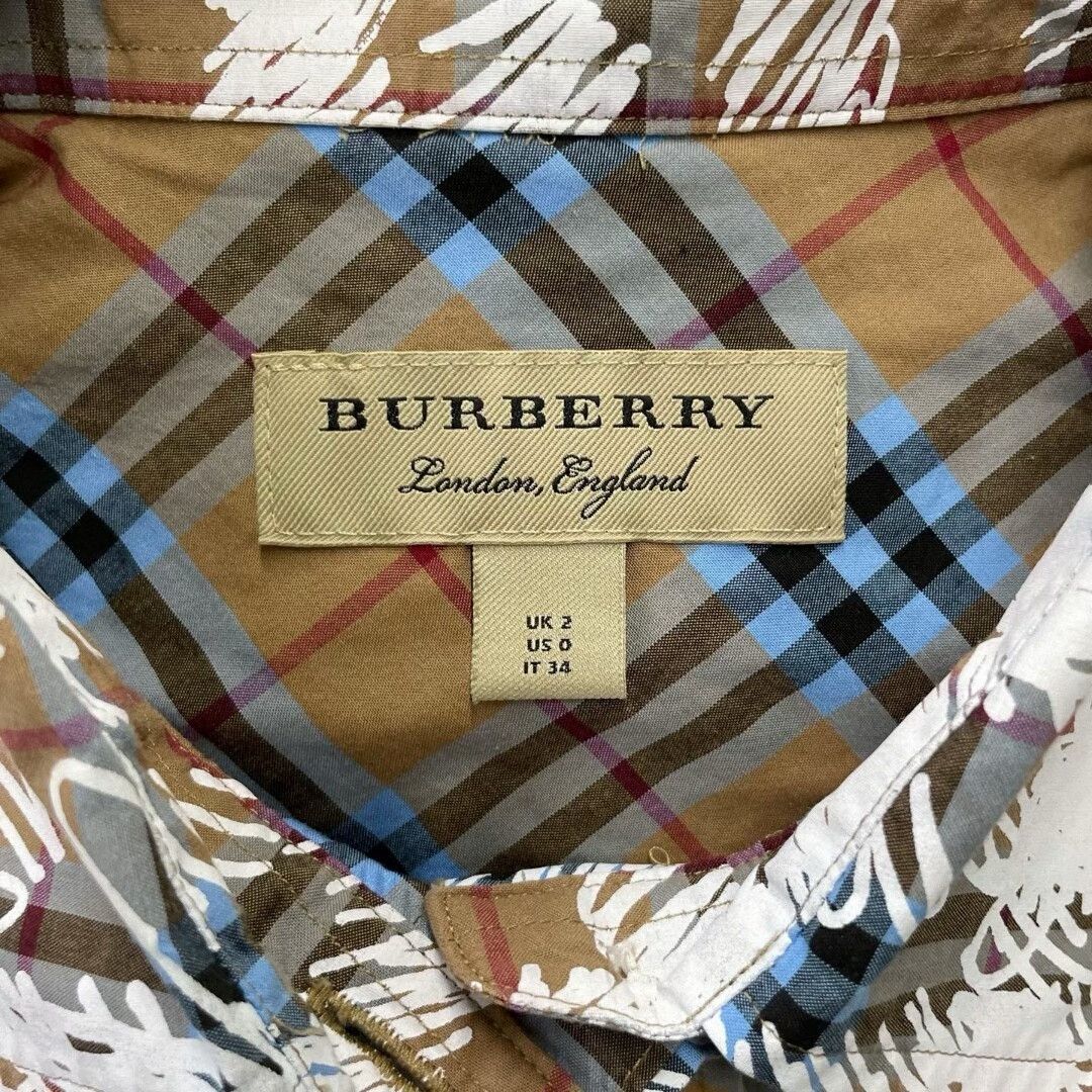 Burberry burberry plaid shirt with graffiti design Size US S / EU 44-46 / 1 - 5 Thumbnail