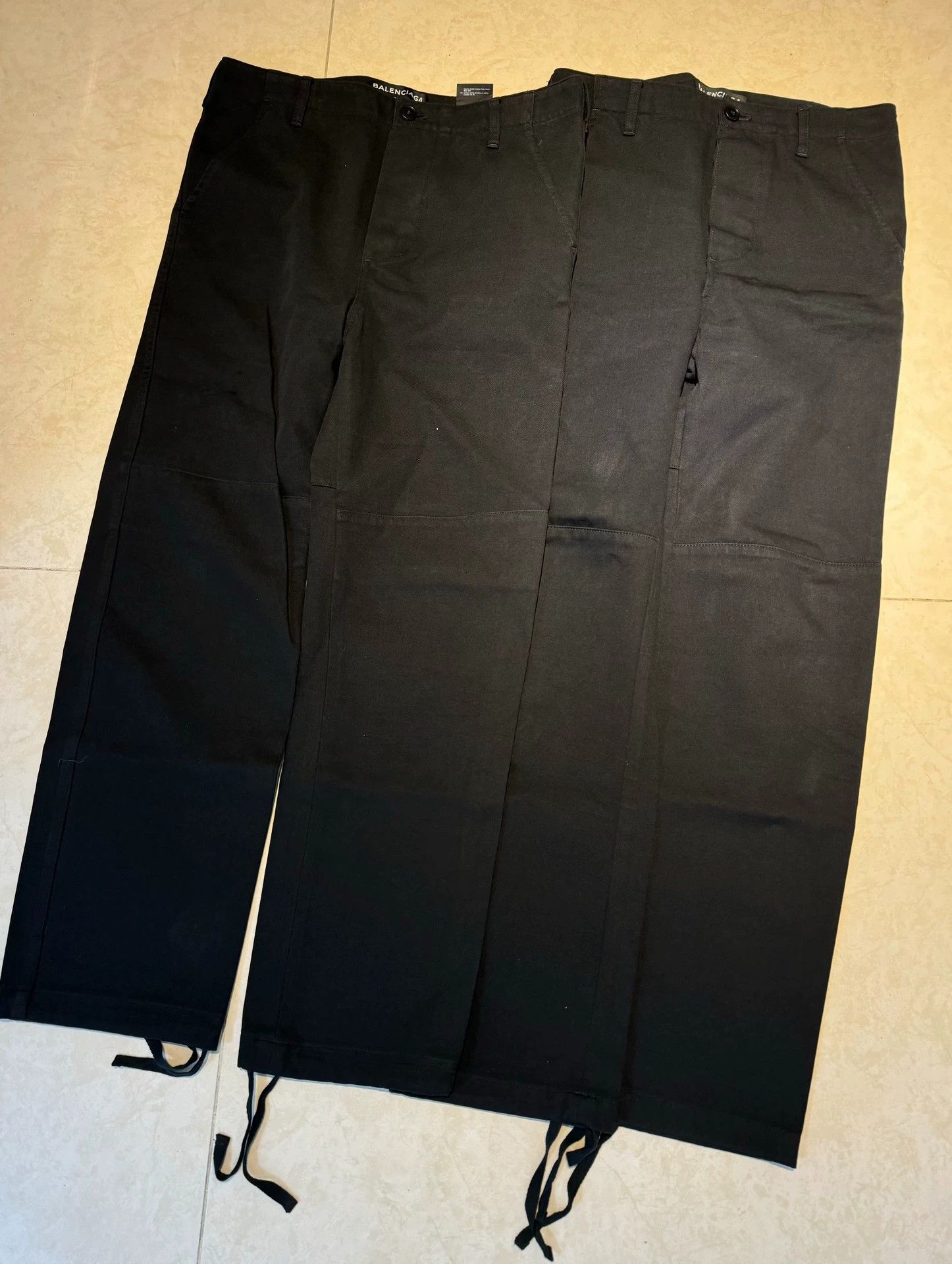 Balenciaga Balenciaga Demna Era Black Straight Carpenter Pants 48 Size US 32 / EU 48 - 1 Thumbnail