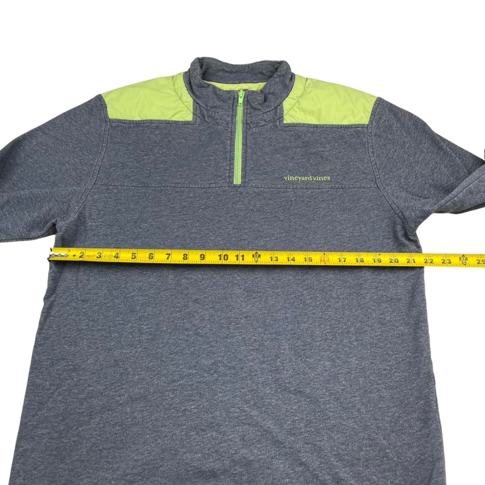 Vineyard Vines Vineyard Vines Men's Shep Shirt 1/4 Zip Pullover Blue/Green Size US L / EU 52-54 / 3 - 8 Thumbnail