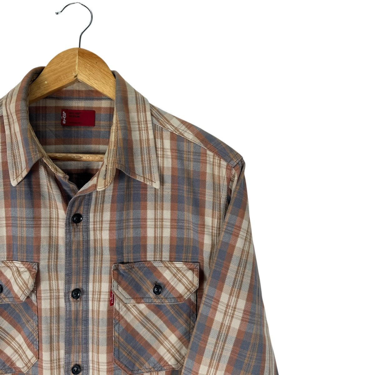 Cowboy Equipment × LVC × Levi's ☀️LEVIS RED TAB FLANNEL TARTAN BUTTON SHIRTS Size US M / EU 48-50 / 2 - 4 Thumbnail