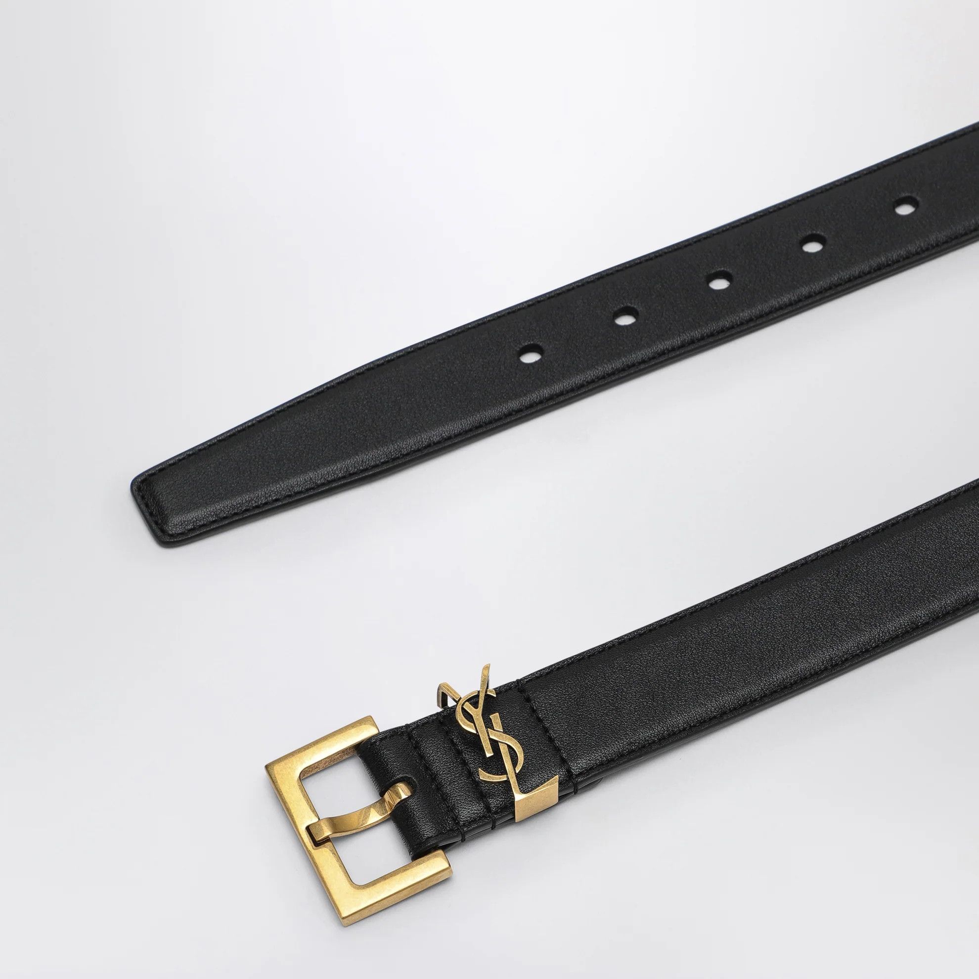 Saint Laurent Paris o1d2blof0526 Size:85 IT / Cassandre Belt in Smooth Leather Size ONE SIZE - 3 Thumbnail