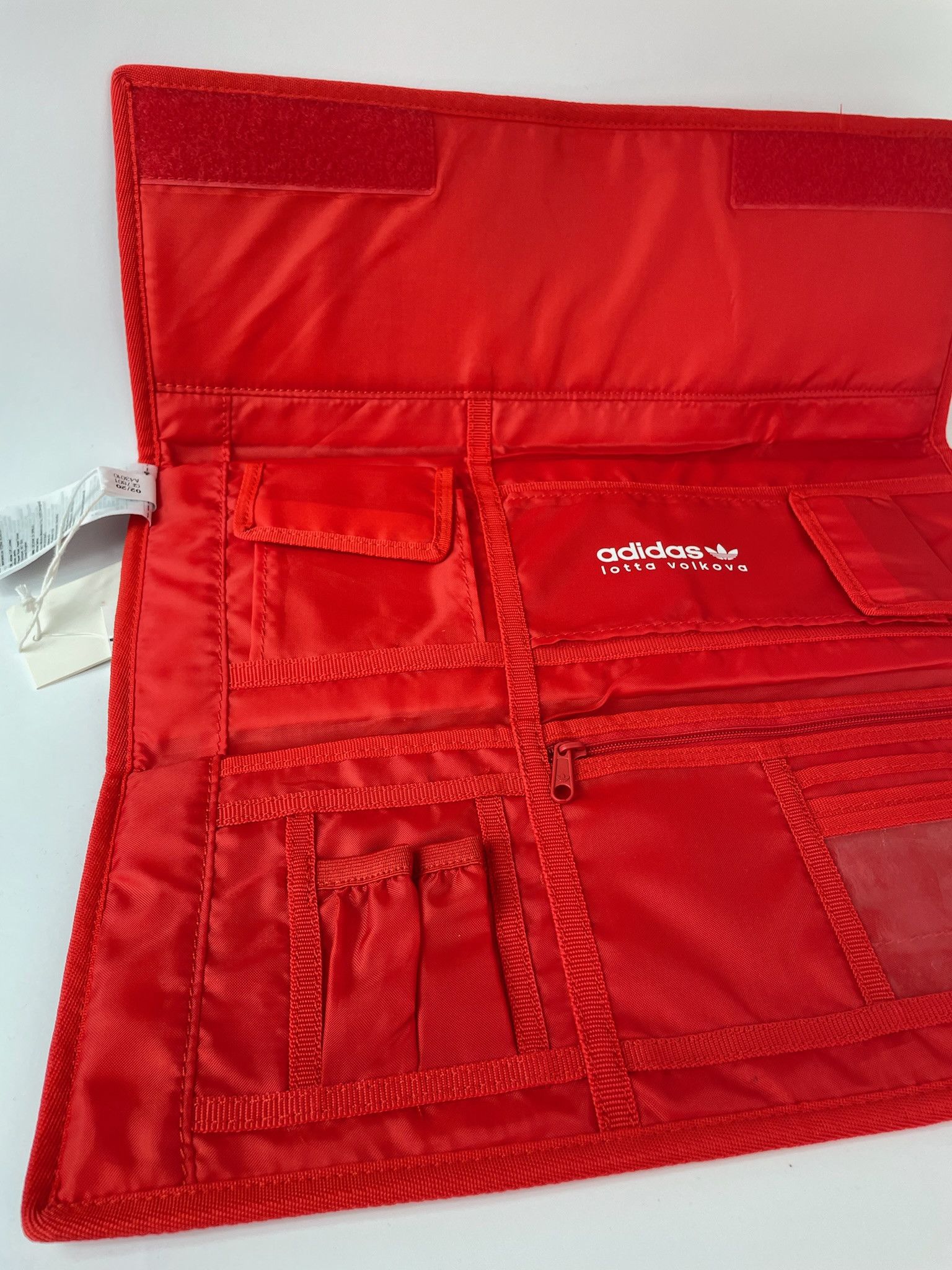 Adidas BNWT LOTTA VOLKOVA Red Trefoil 3 Fold Clutch Size ONE SIZE - 4 Thumbnail