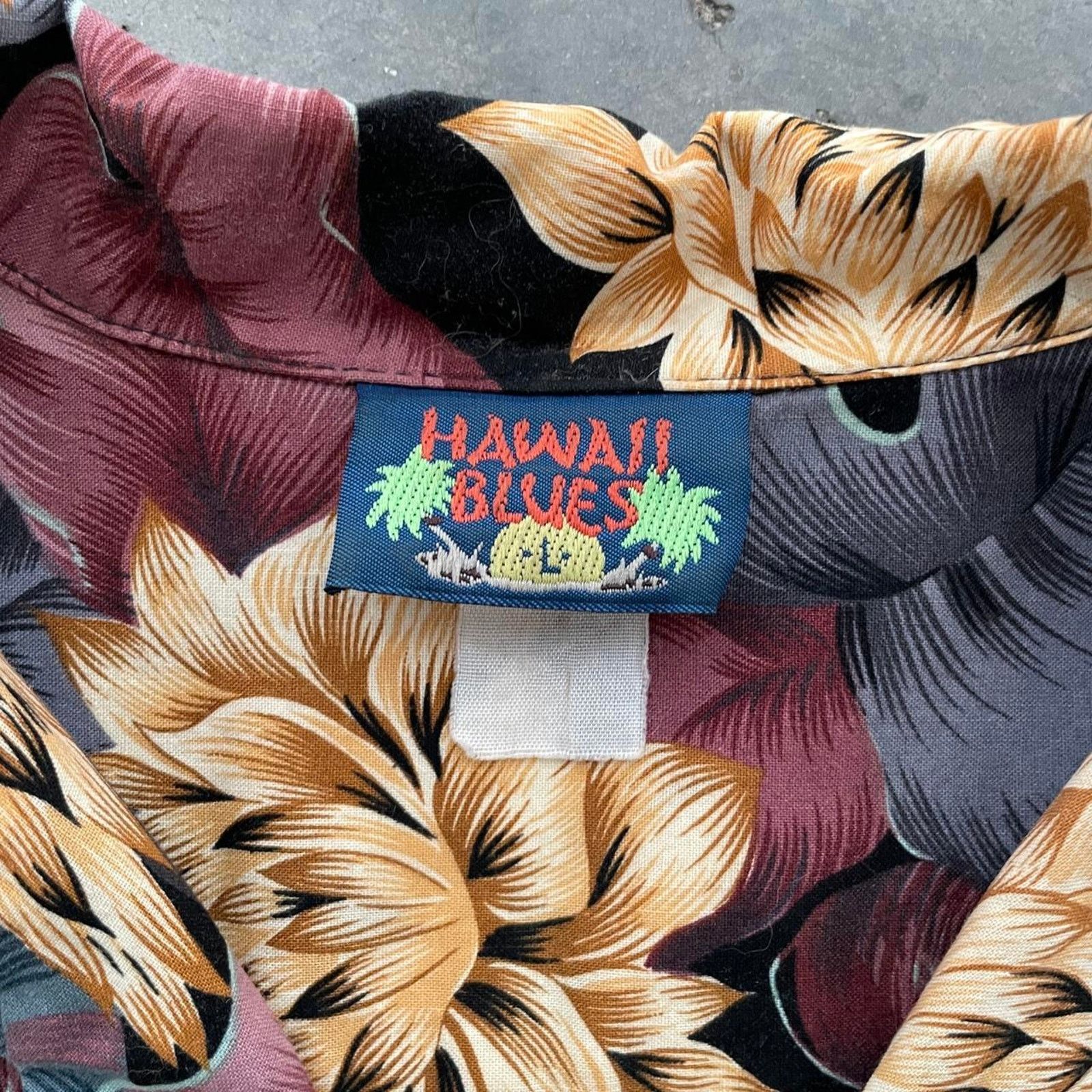 Vintage Vintage Hawaii Blues Black Hawaiian Shirt Size US L / EU 52-54 / 3 - 4 Thumbnail