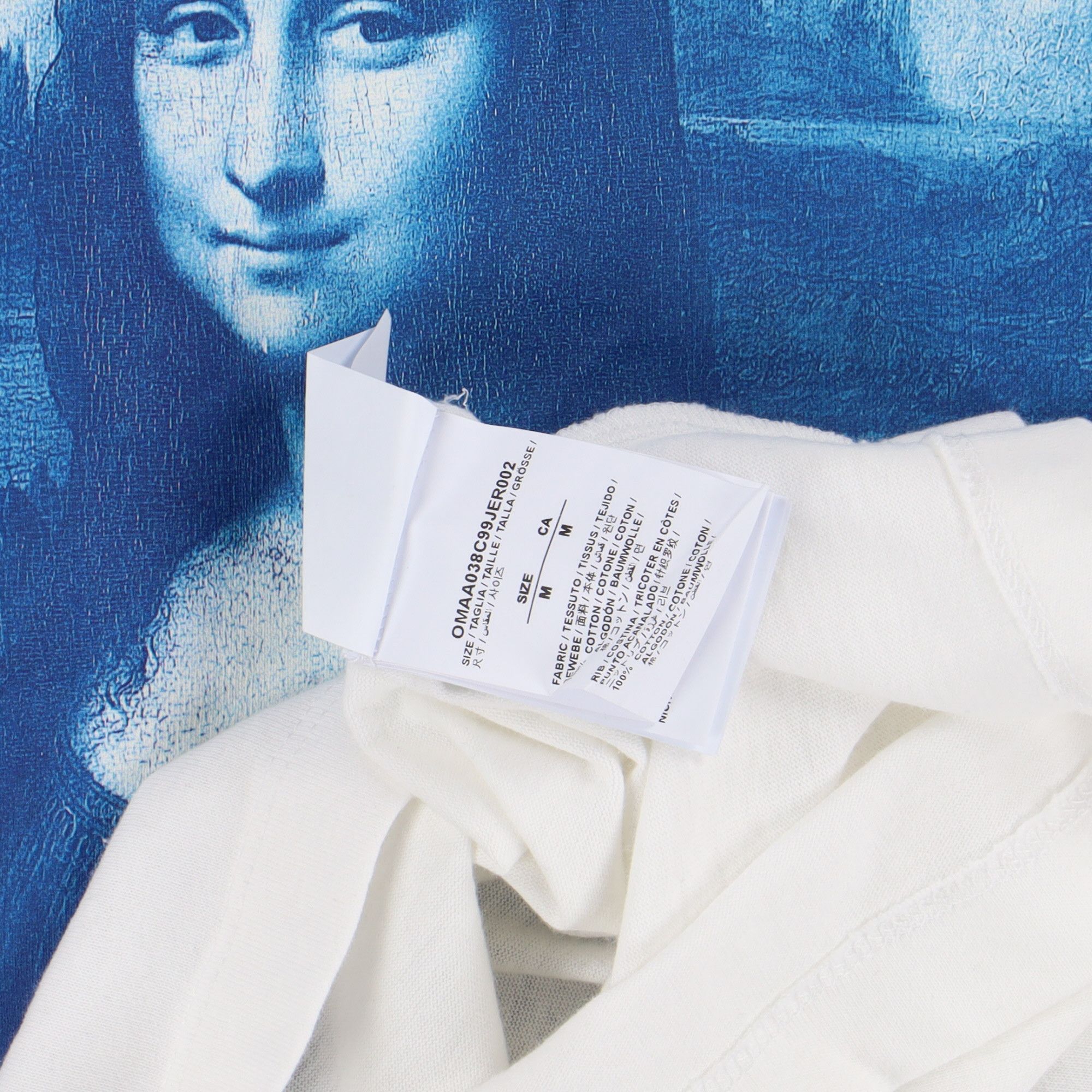 Off-White White Mona Lisa Logo Oversized T-Shirt Size US M / EU 48-50 / 2 - 5 Thumbnail