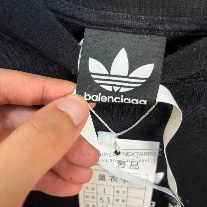 Balenciaga Balenciaga Adidas x Trefoil Logo Short Sleeve Size US S / EU 44-46 / 1 - 4 Thumbnail